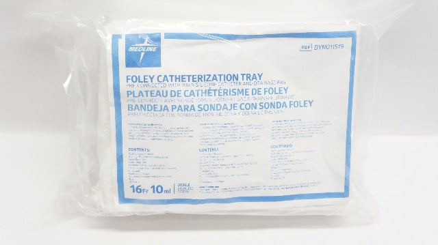 Medline DYND11519 Foley Catherization Tray 16Fr 10ml