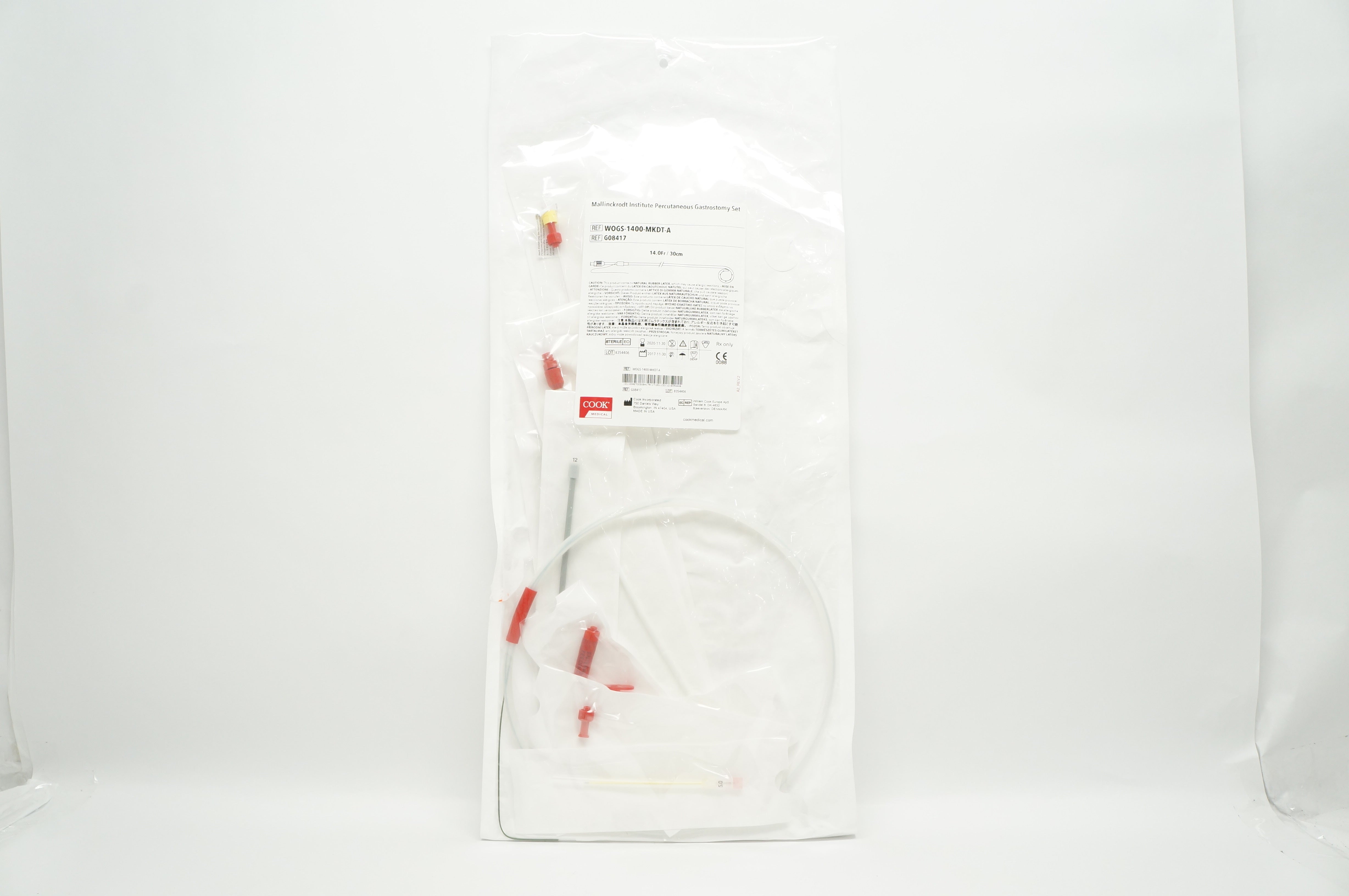 Cook G08417 Mallinckrodt Institute Percutaneous Gastrostomy Set 14.0Fr x 30cm(x)