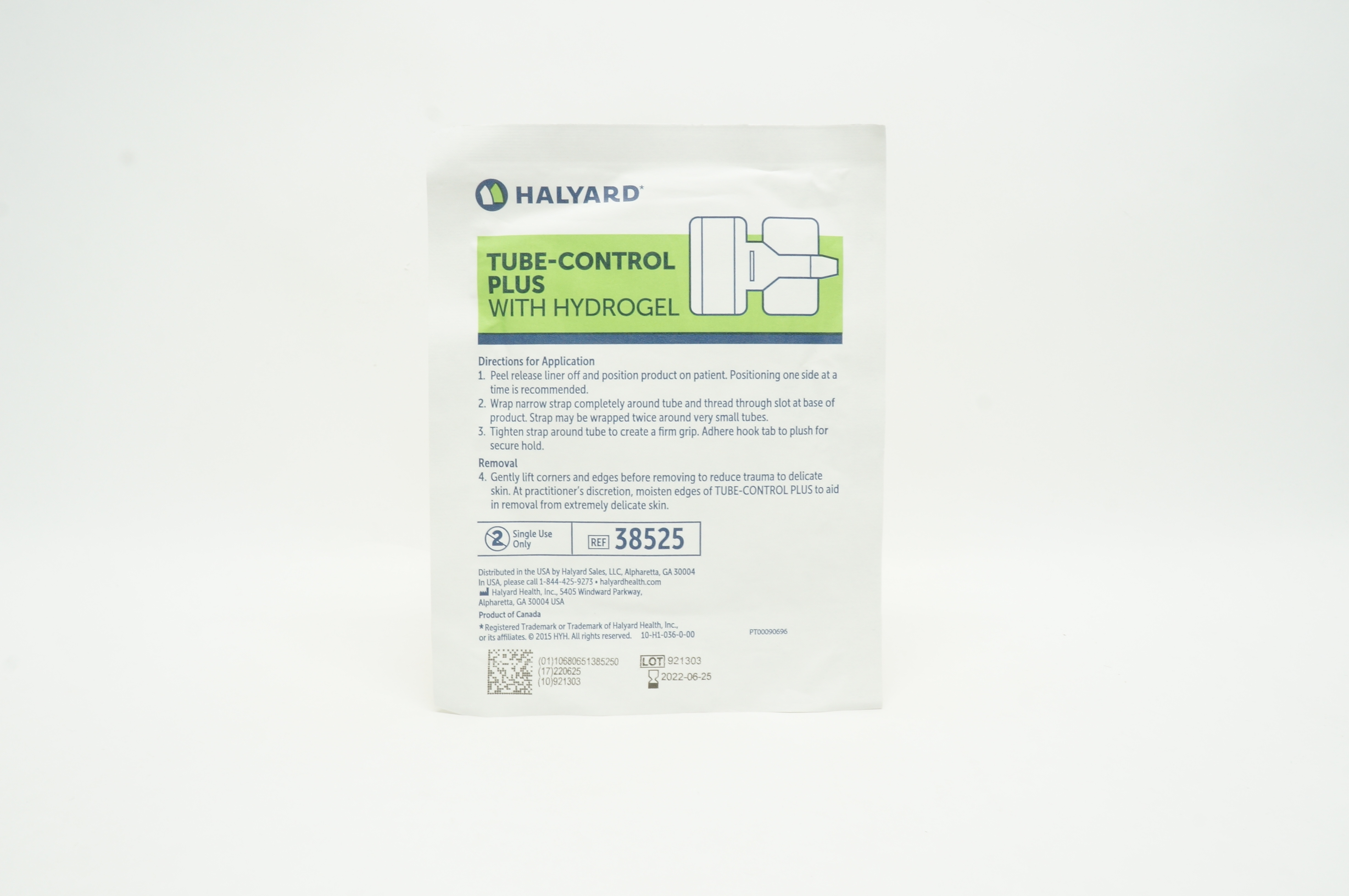 Halyard 38525 Tube-Control Plus  with Hydrogel (x)
