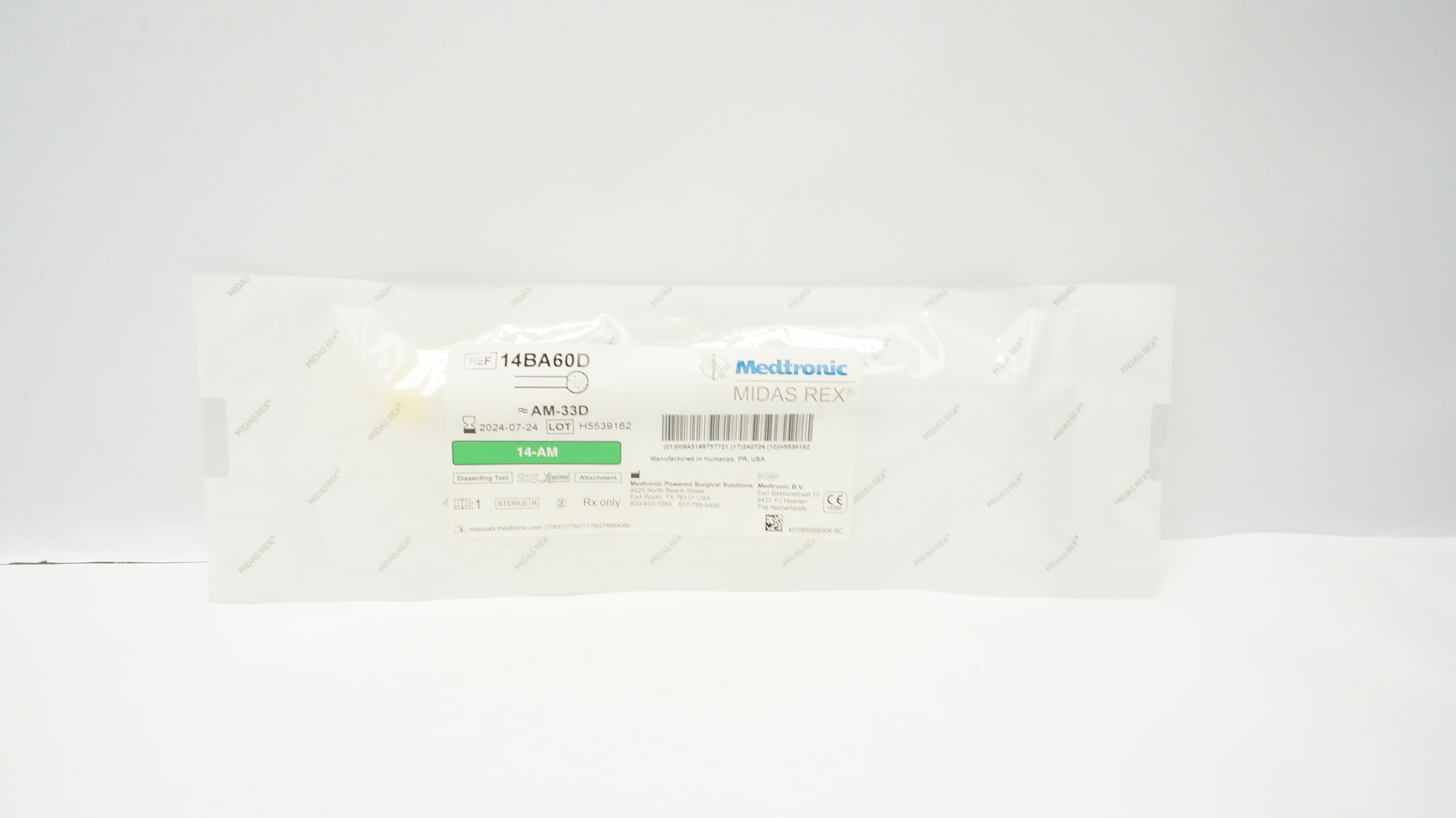 Medtronic 14BA60D Midas Rex Dissecting Tool AM-33D, 14-AM (x)