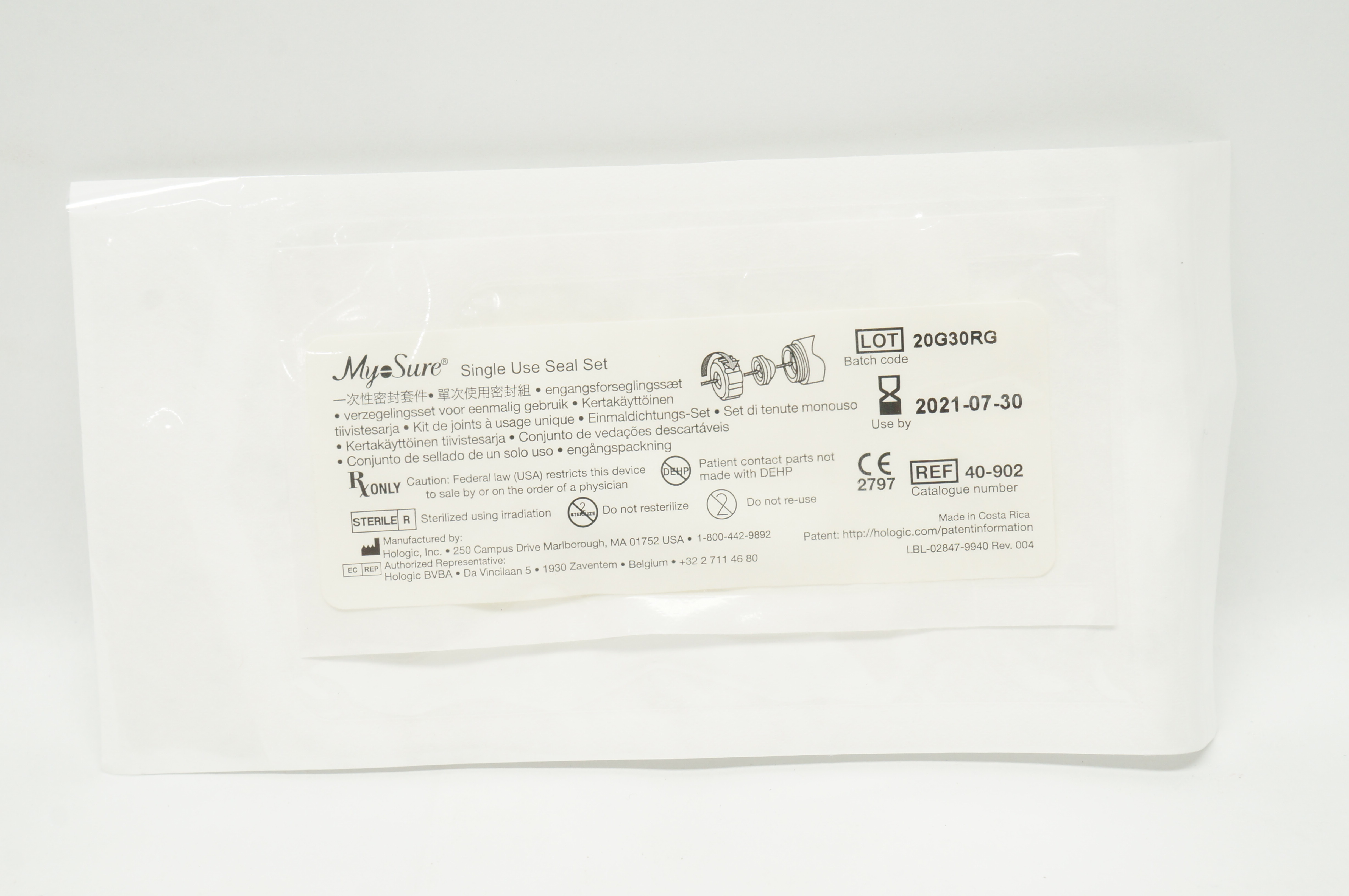 Hologic 40-902 MyoSure Single Use Seal Set (x)