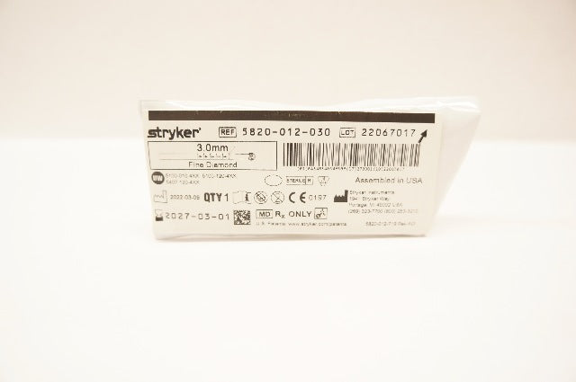 Stryker 5820-012-030 3.0mm Fine Diamond