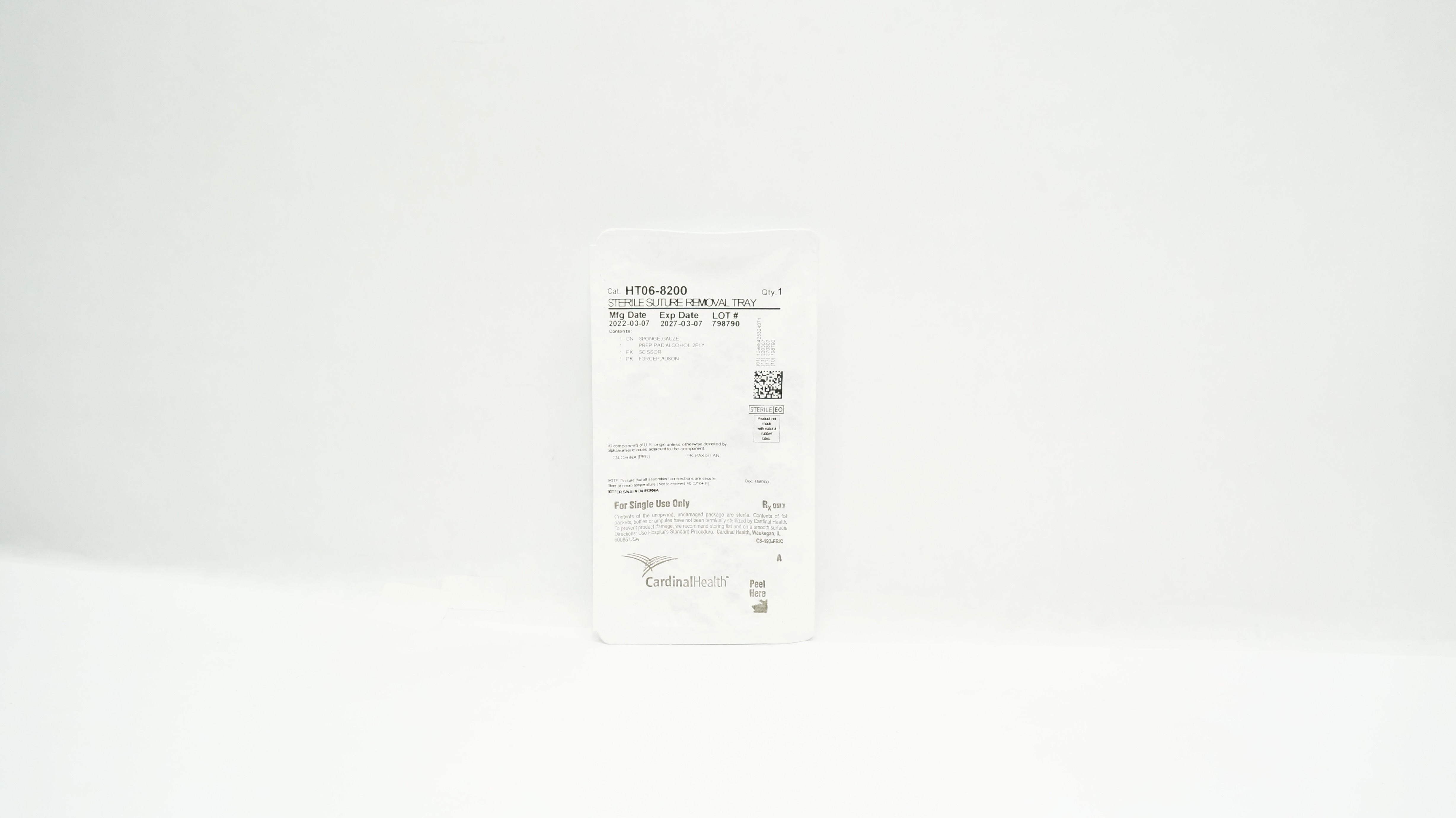 Cardinal Health HT06-8200 Sterile Stre Removal Tray