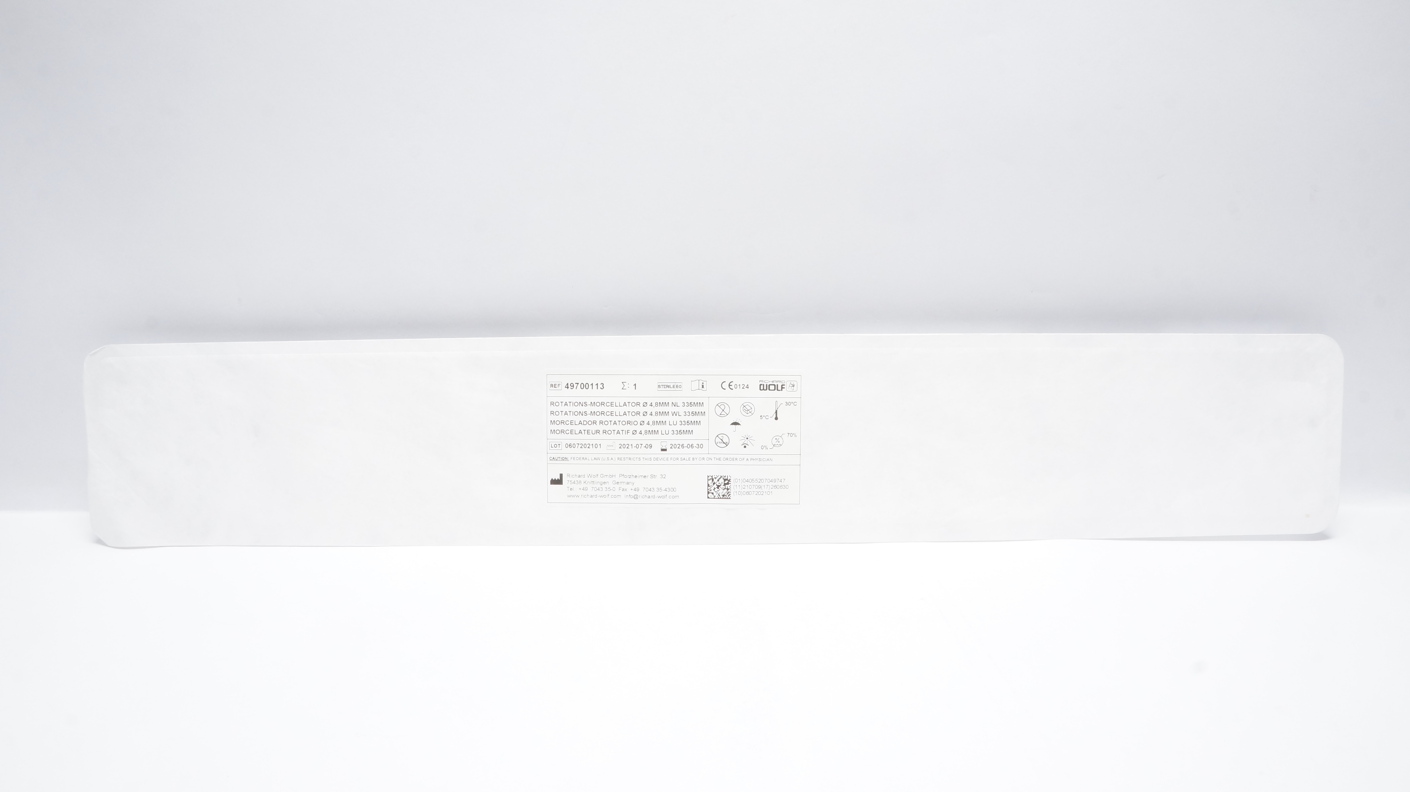 Richard Wolf 49700113 Rotations-Morcellator, Diameter 4.8mm, NL 335 mm