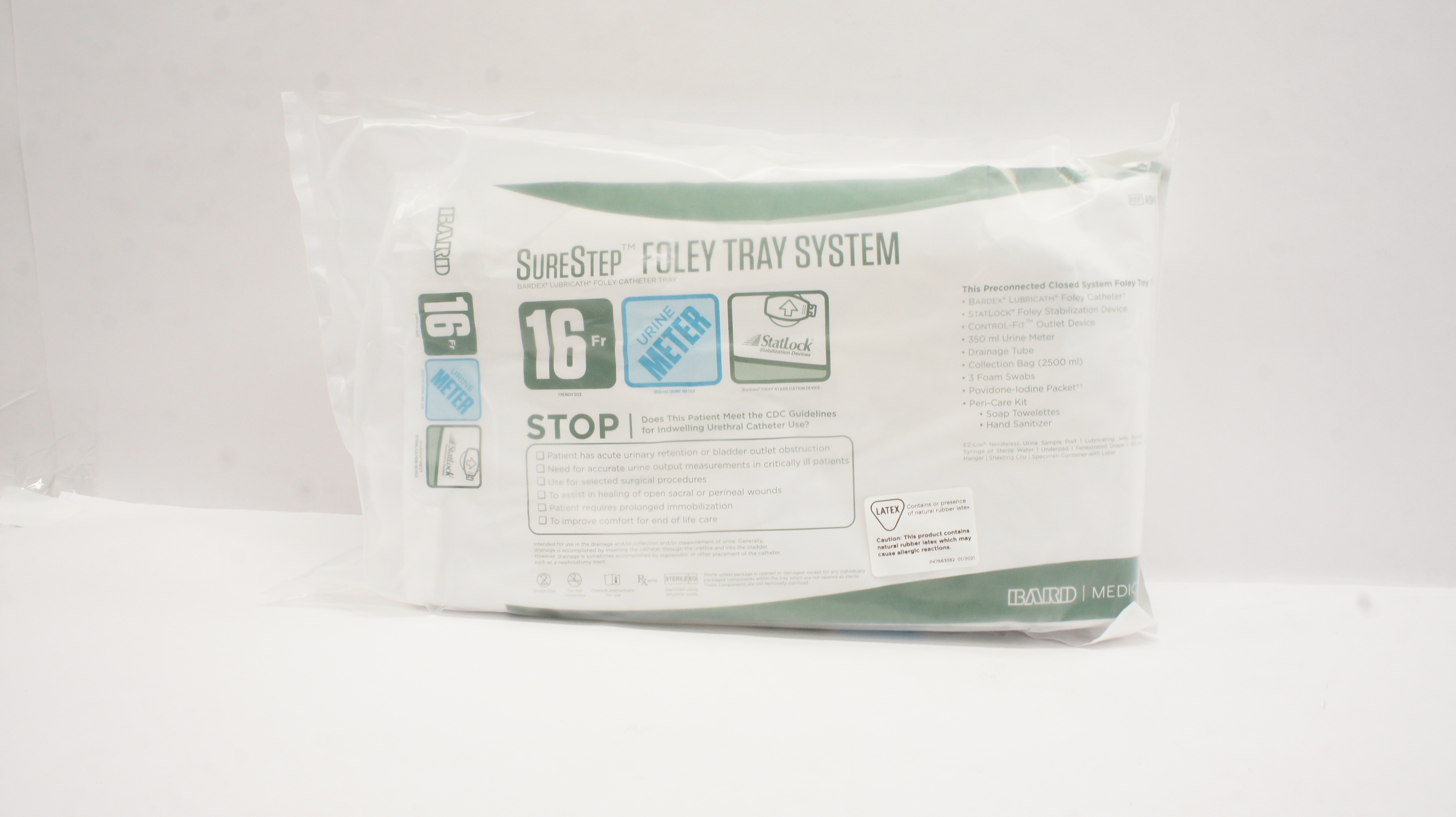 Bard A902916 Bardex SureStep Lubricath Foley Cath. Tray 16Fr