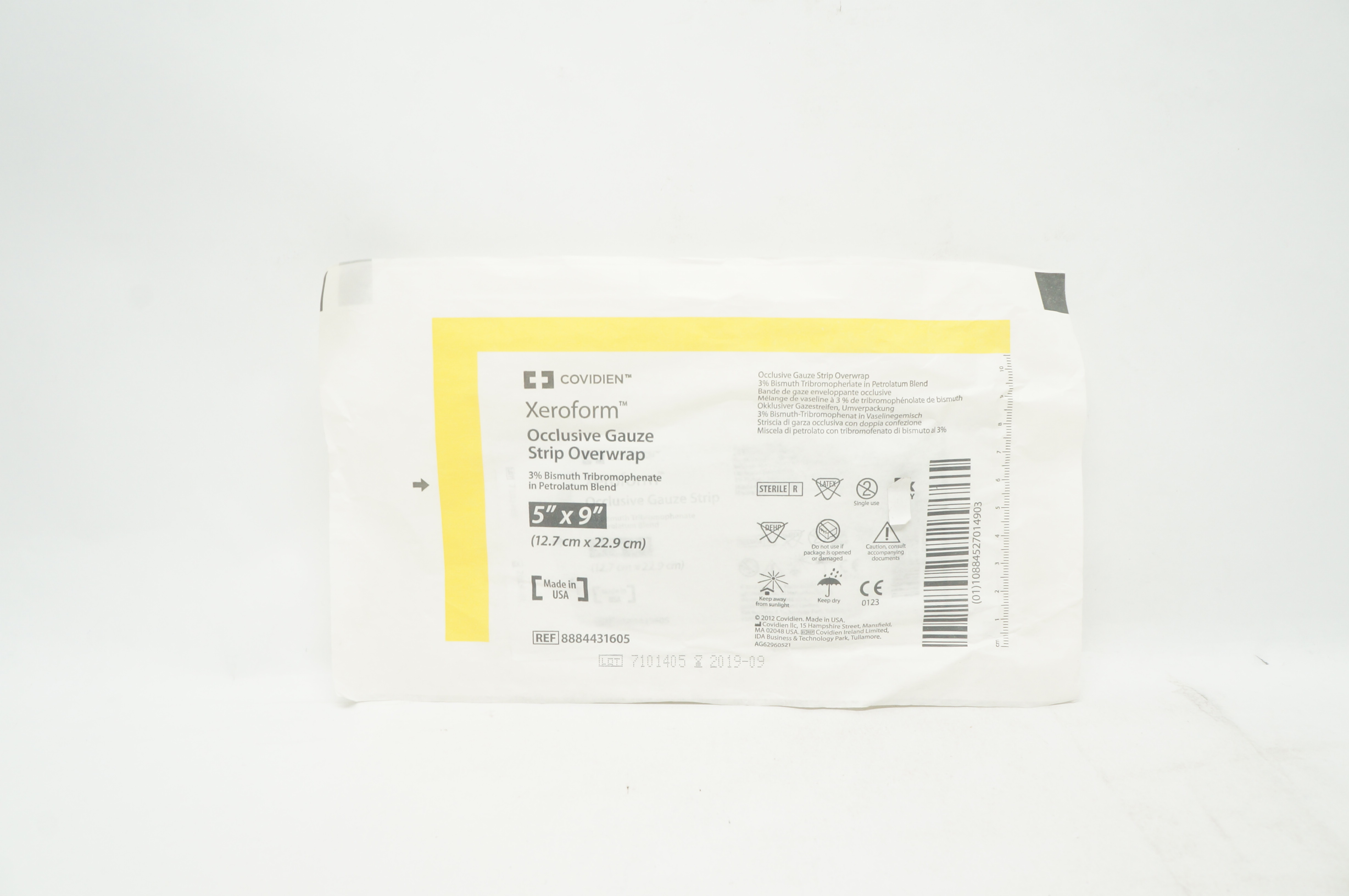 Covidien 8884431605 Xeroform Occlusive Gauze Strip Overwrap 5inch x 9inch (x)