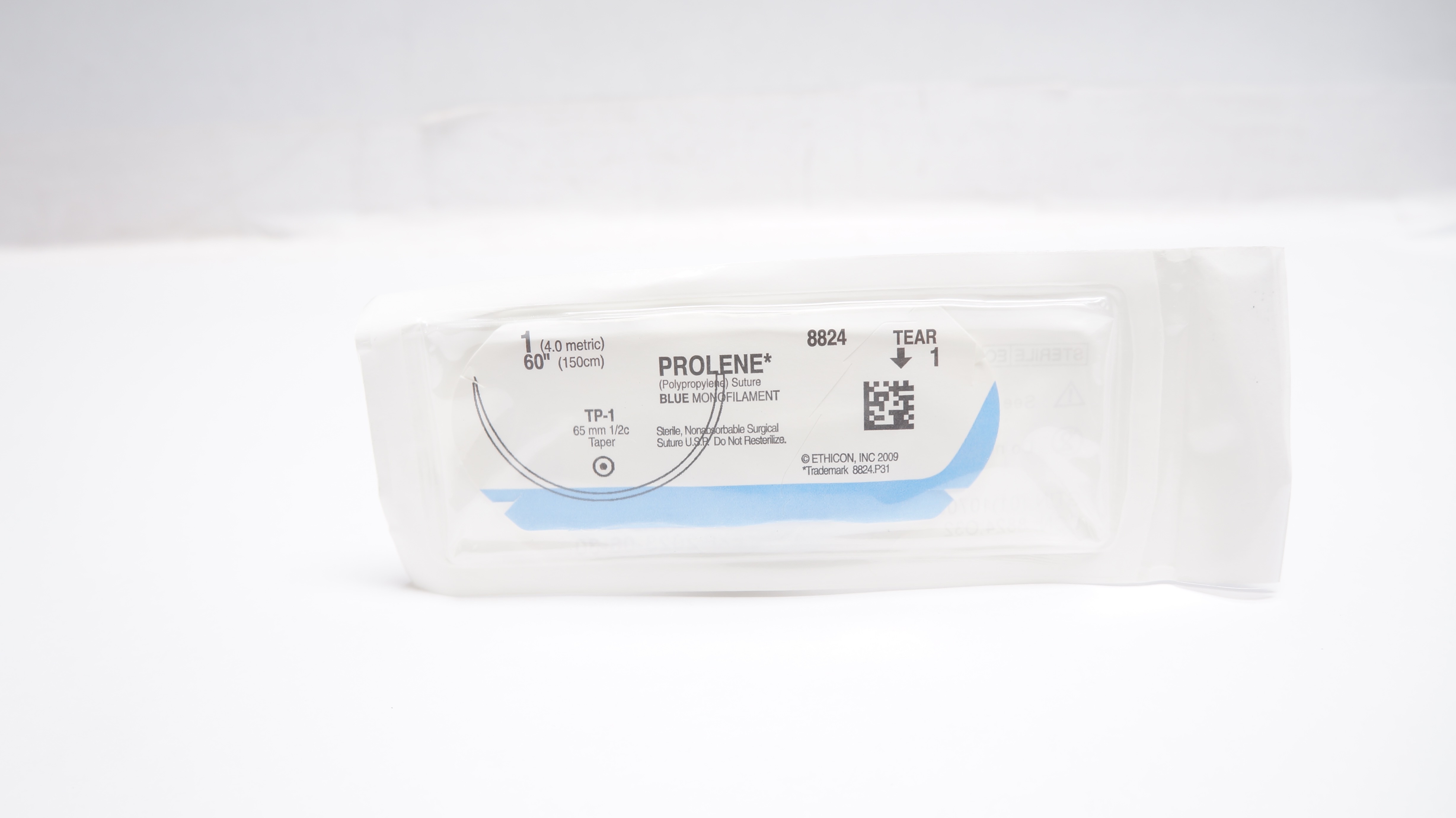 Ethicon 8824 1 PROLENE Polypropylene Stre TP-1 65mm 1/2c Taper, 60inch (x)