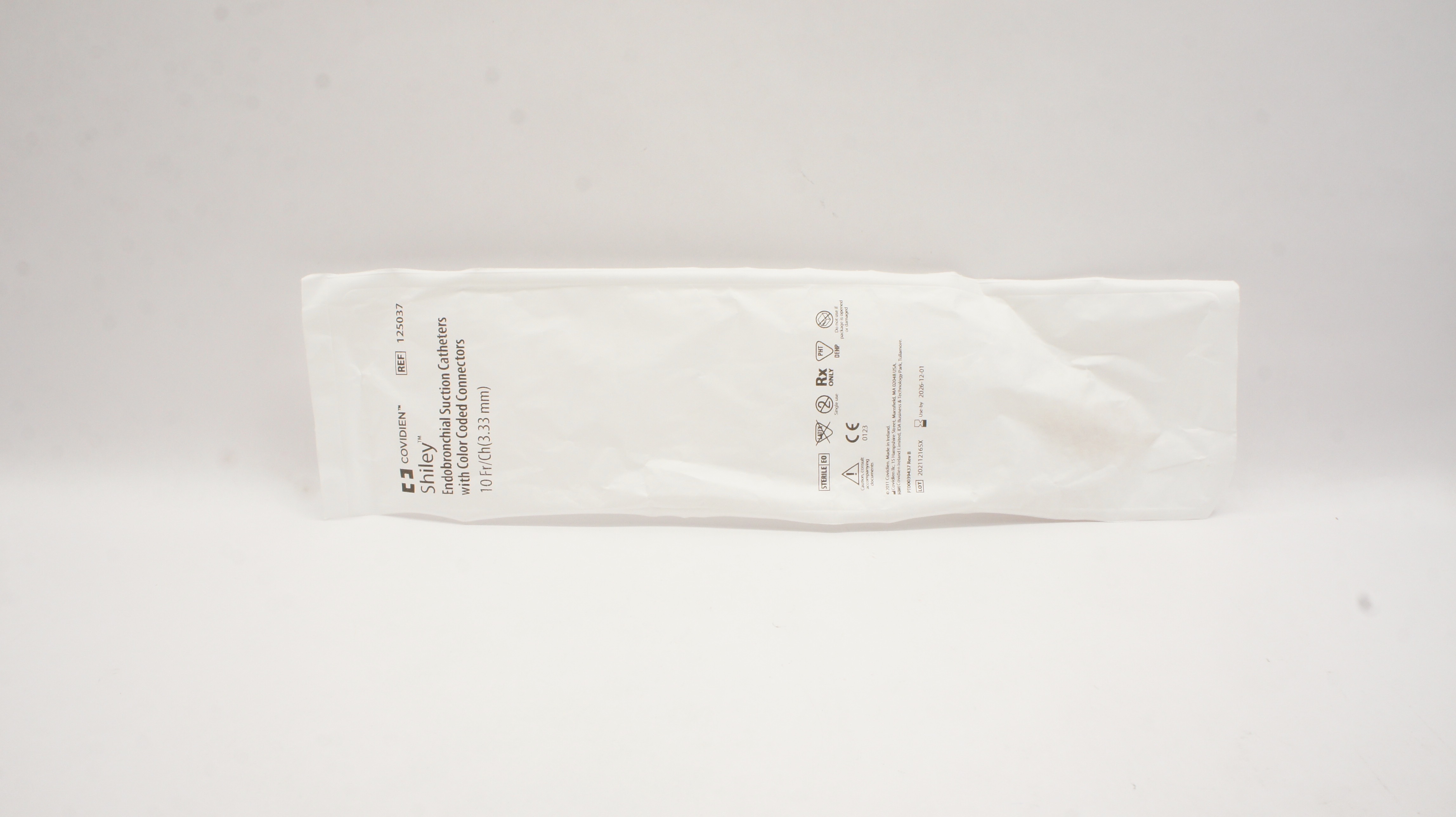 Covidien 125037 Shiley Endobronchial Suction Caths with Coded Connector 10 Fr.
