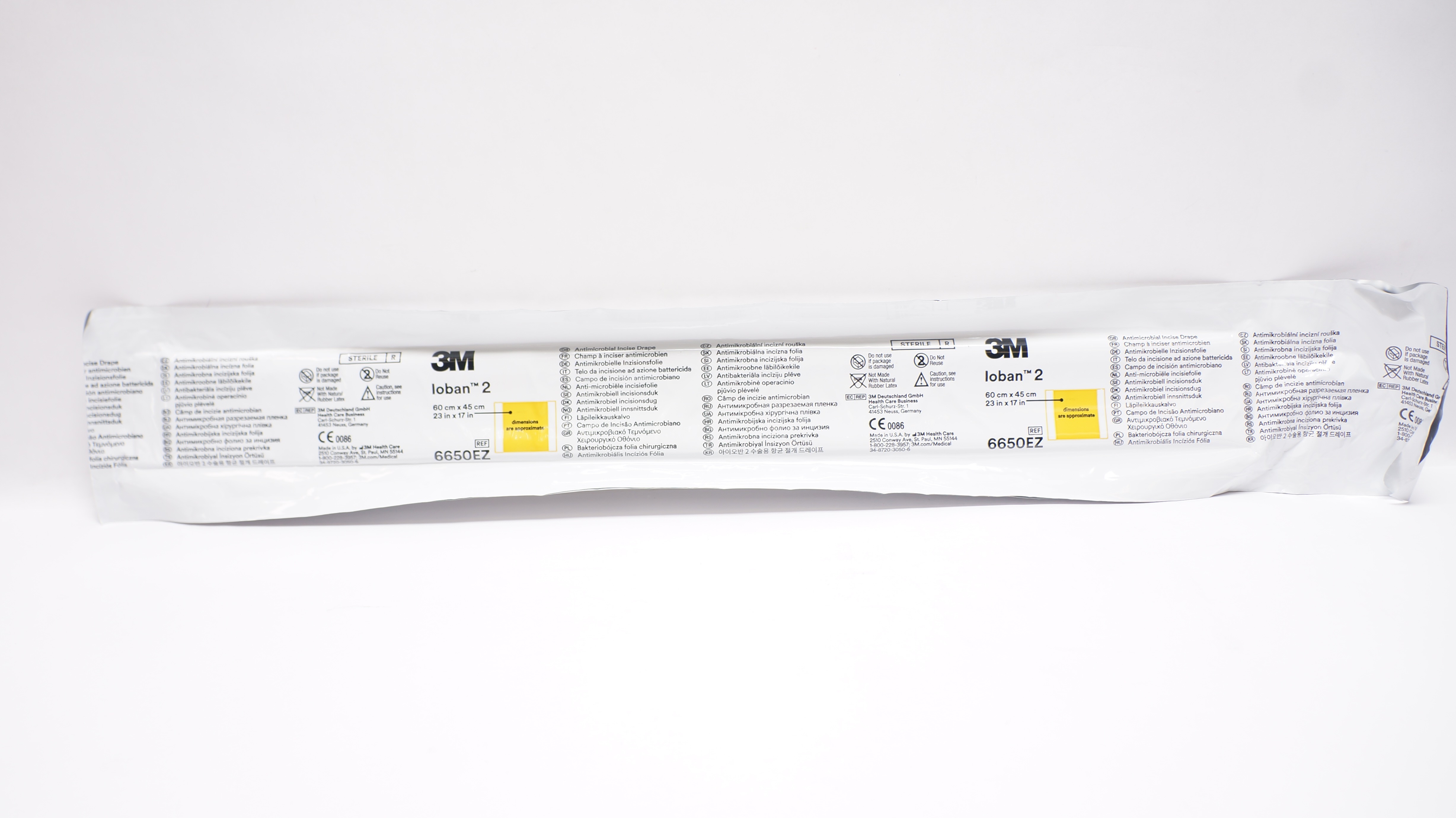 3M 6650EZ Loban 2 Antimicrobial Incise Drape 23inch x 17inch (x)
