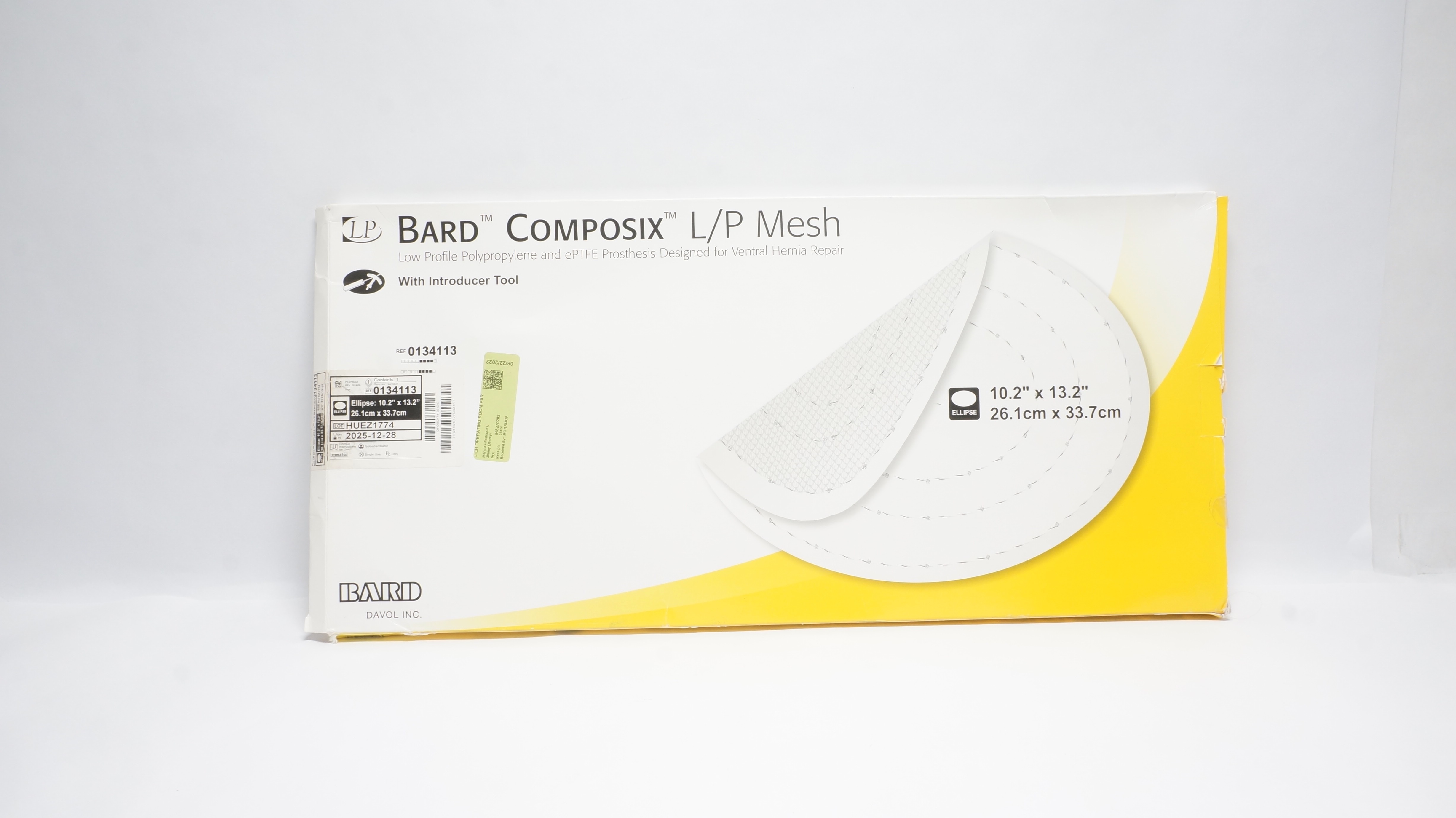 Bard 0134113 Composix L/P Mesh 10.2inch x 13.2inch (x)