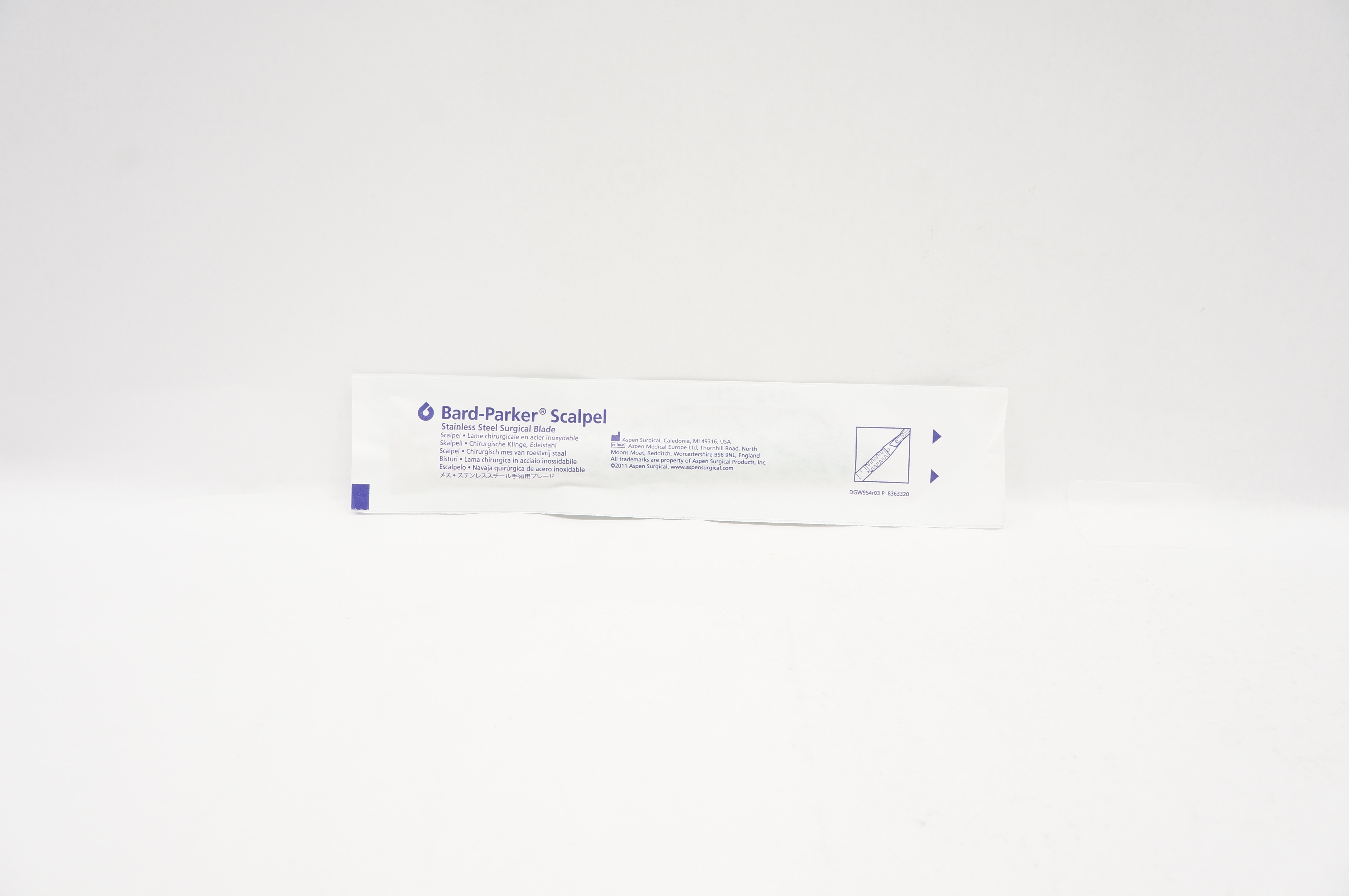 Aspen Surgical 371611 Bard-Parker Stainless Steel Surgical Blade Scalpel 11(x)