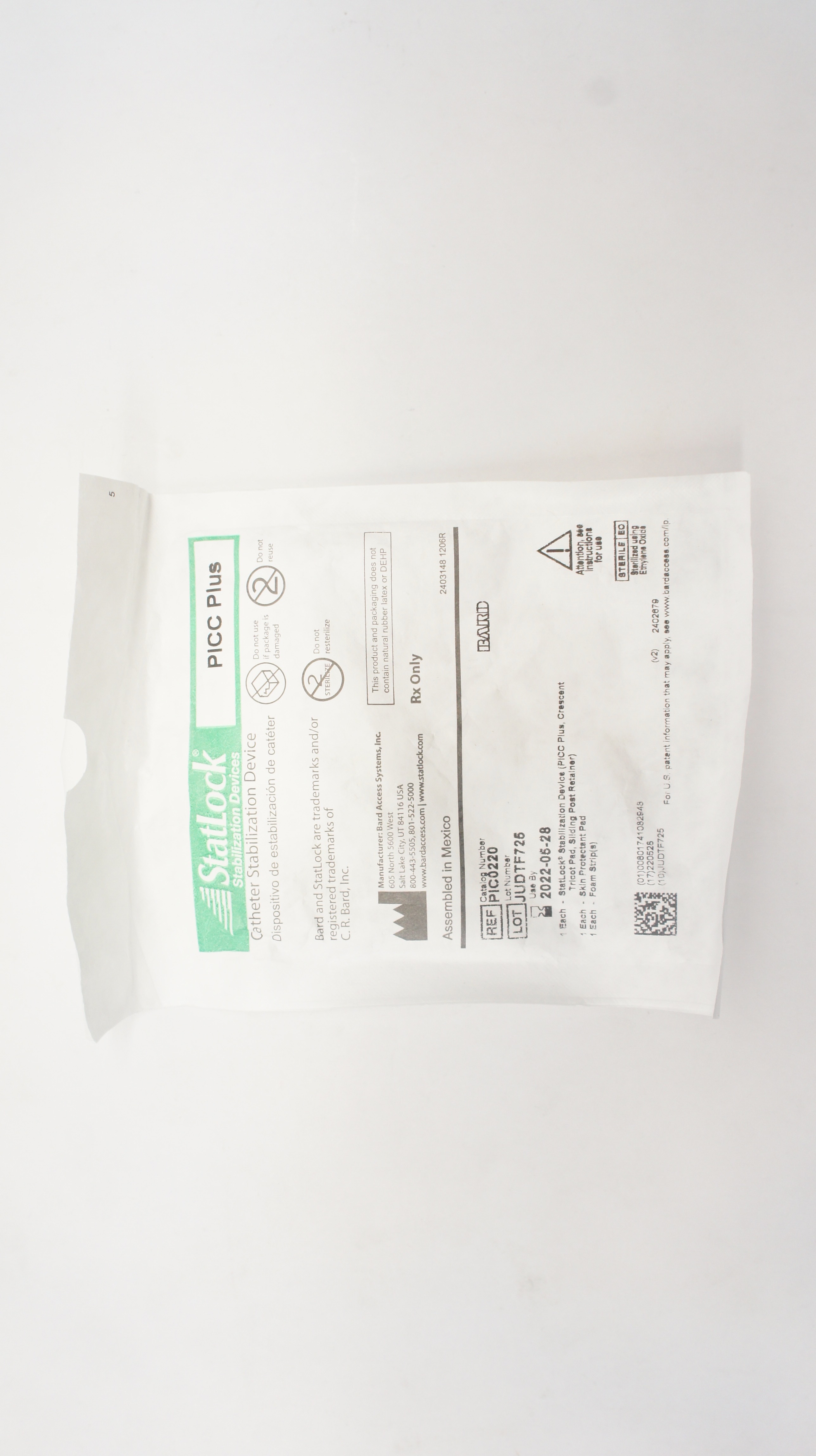 Bard PIC0220 StatLock Cath. Stabilization Device PICC Plus (x)