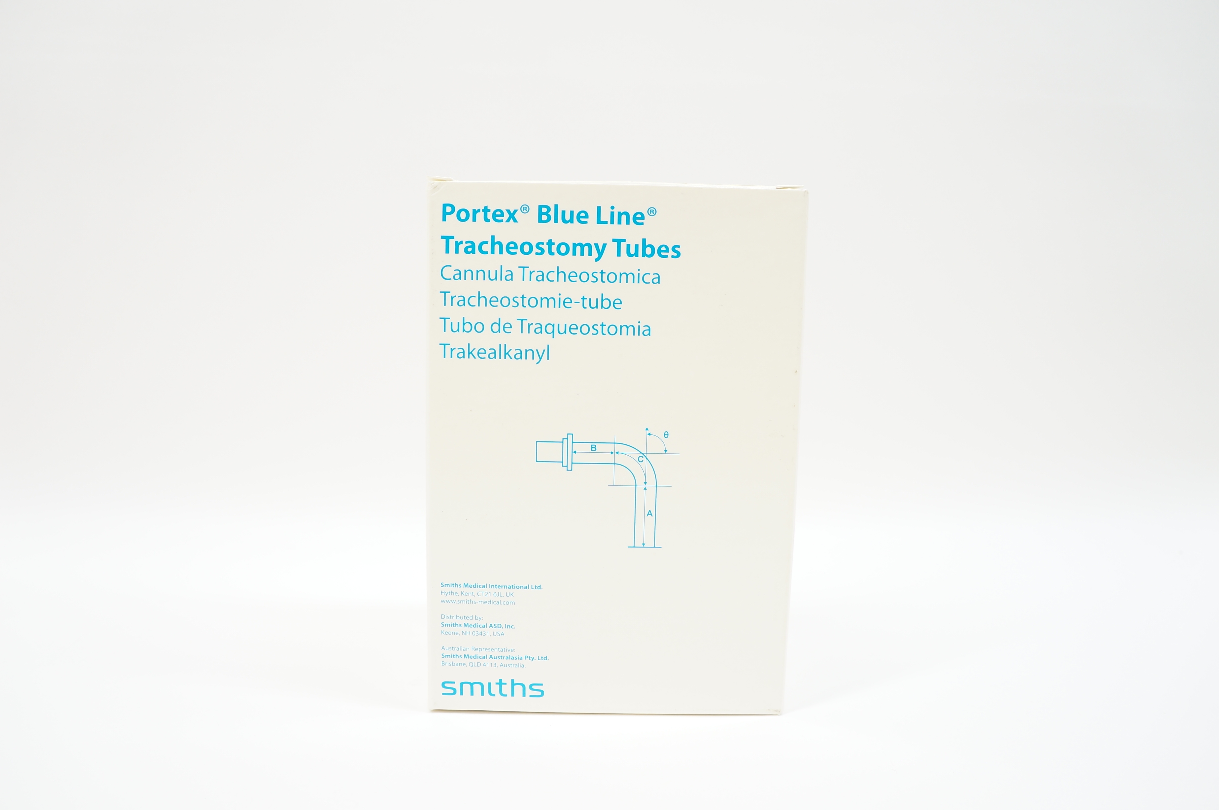 Smiths Medical 100/782/080 Portex Blue Line Tracheostomy Tube 8mm x 11mm (x)