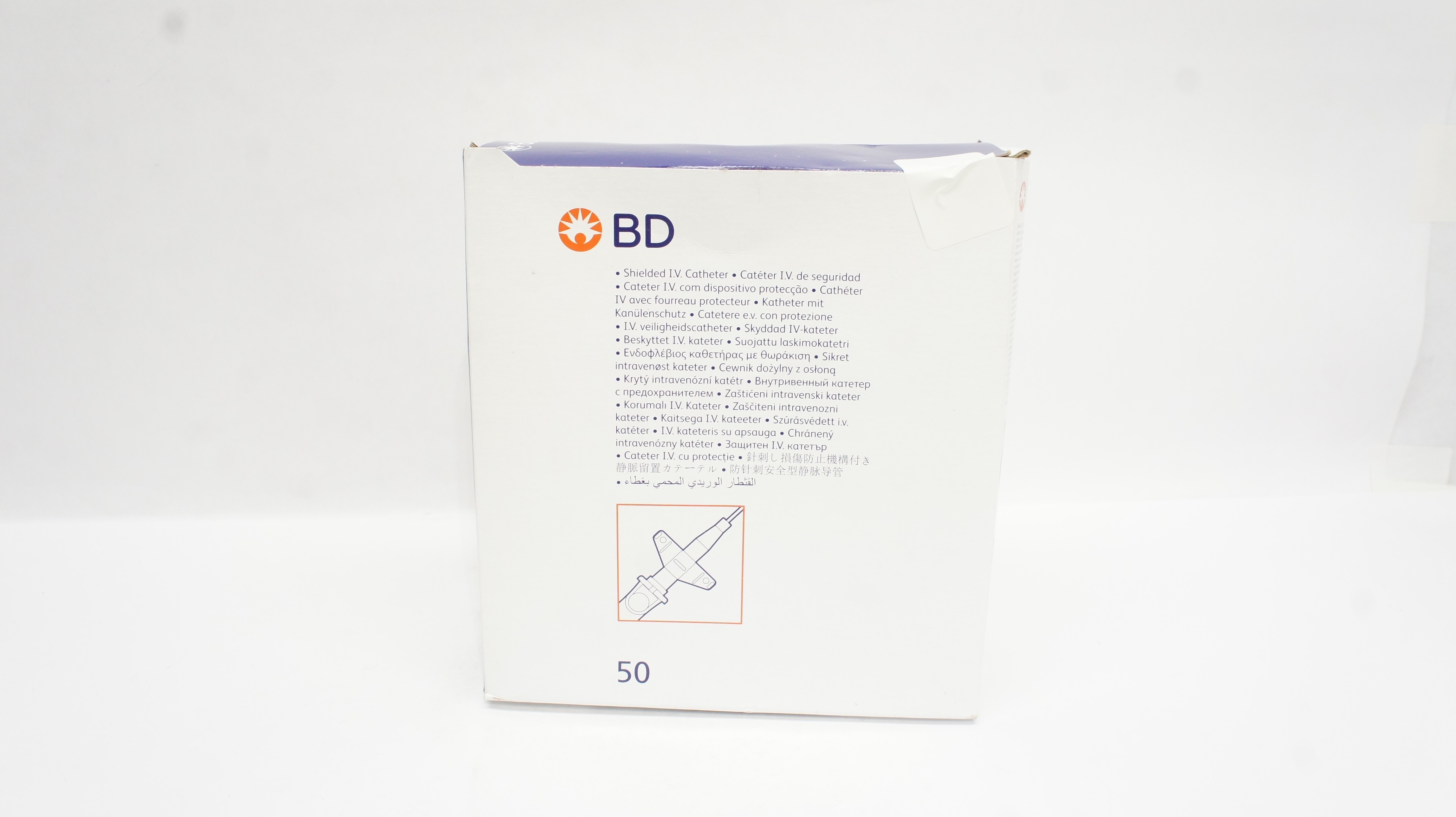 BD 382654 Insyte Shielded Winged I.V. Cath. 16Ga x1.16in. 193ml/min(x)-Box of 40