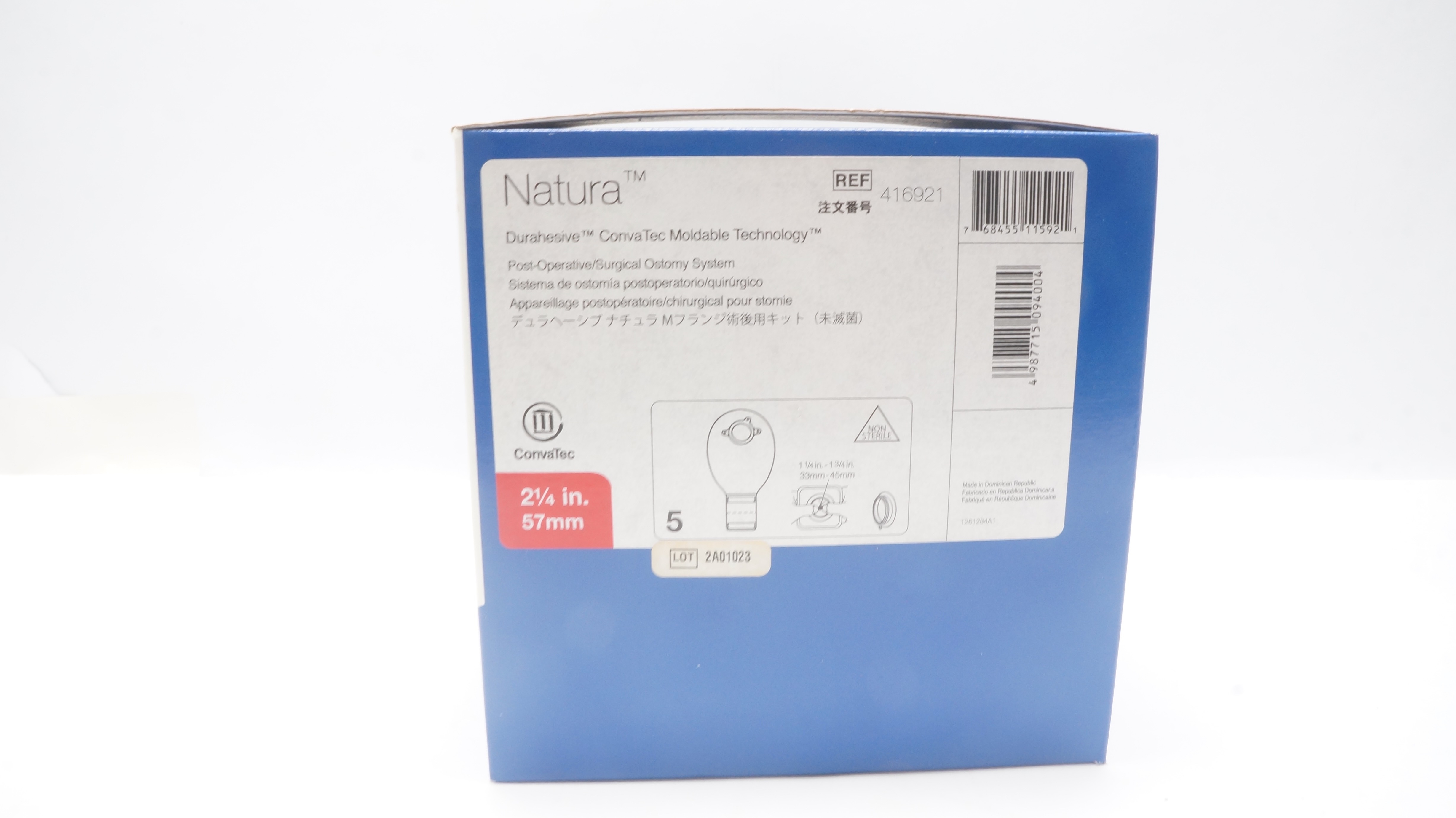 ConvaTec 416921 Natura Durahesive Moldable Technology 2 1/4inch x 57mm- Box of 5