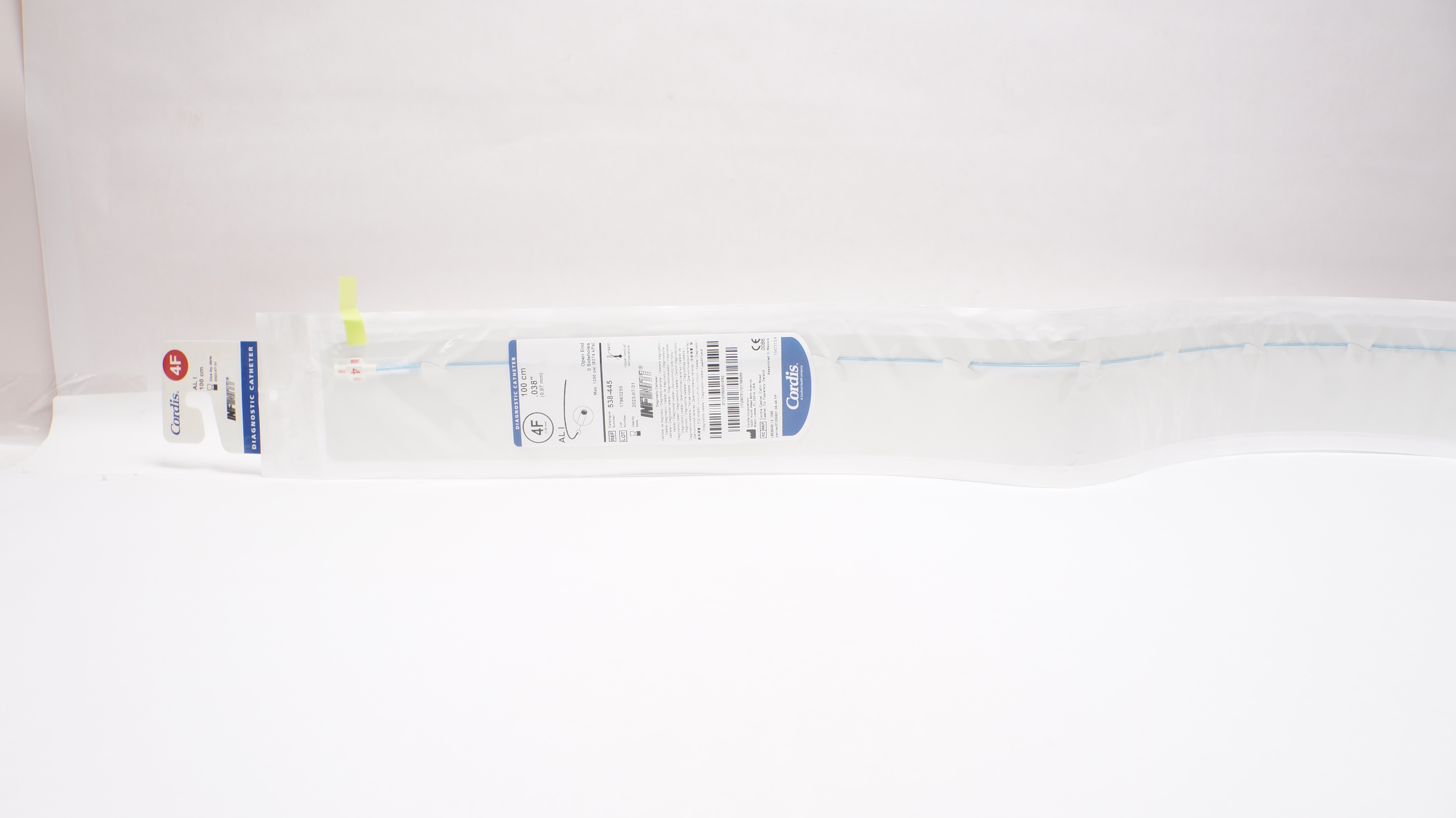 Cordis 538-445 Infiniti Diagnostic Catheter AL I 4F x 100cm x 0.38inch (x)