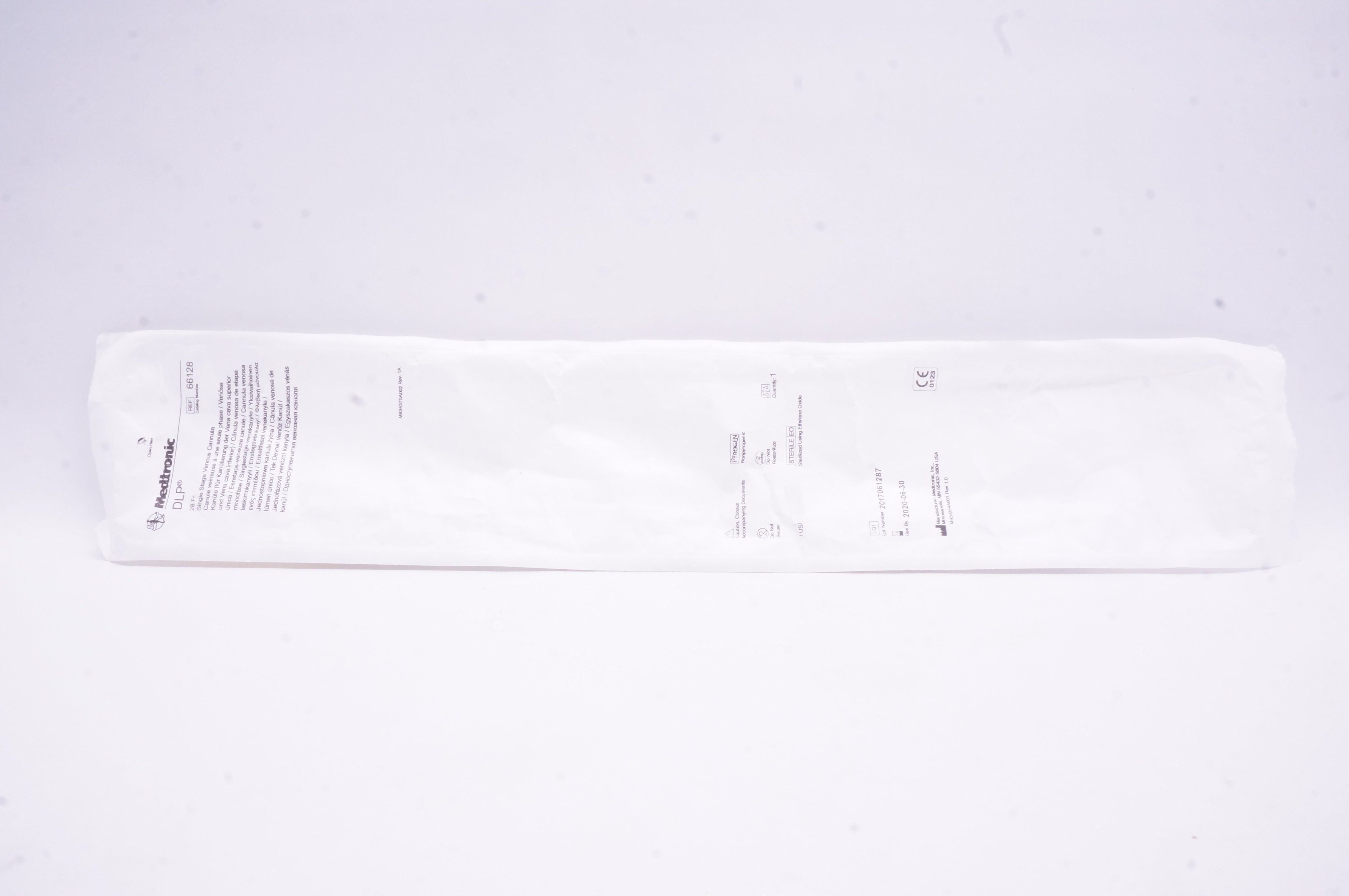Medtronic 66128 DLP Single Stage Venous Cannula Straight 28Fr (x)