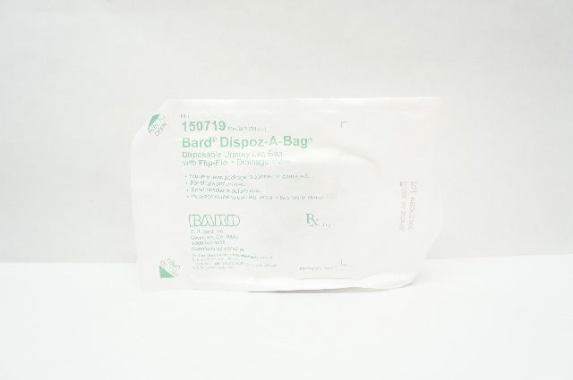 Bard 150719 Dispoz-A-Bag Disposable Urinary Leg Bag w/Drainage Valve Medium 19oz