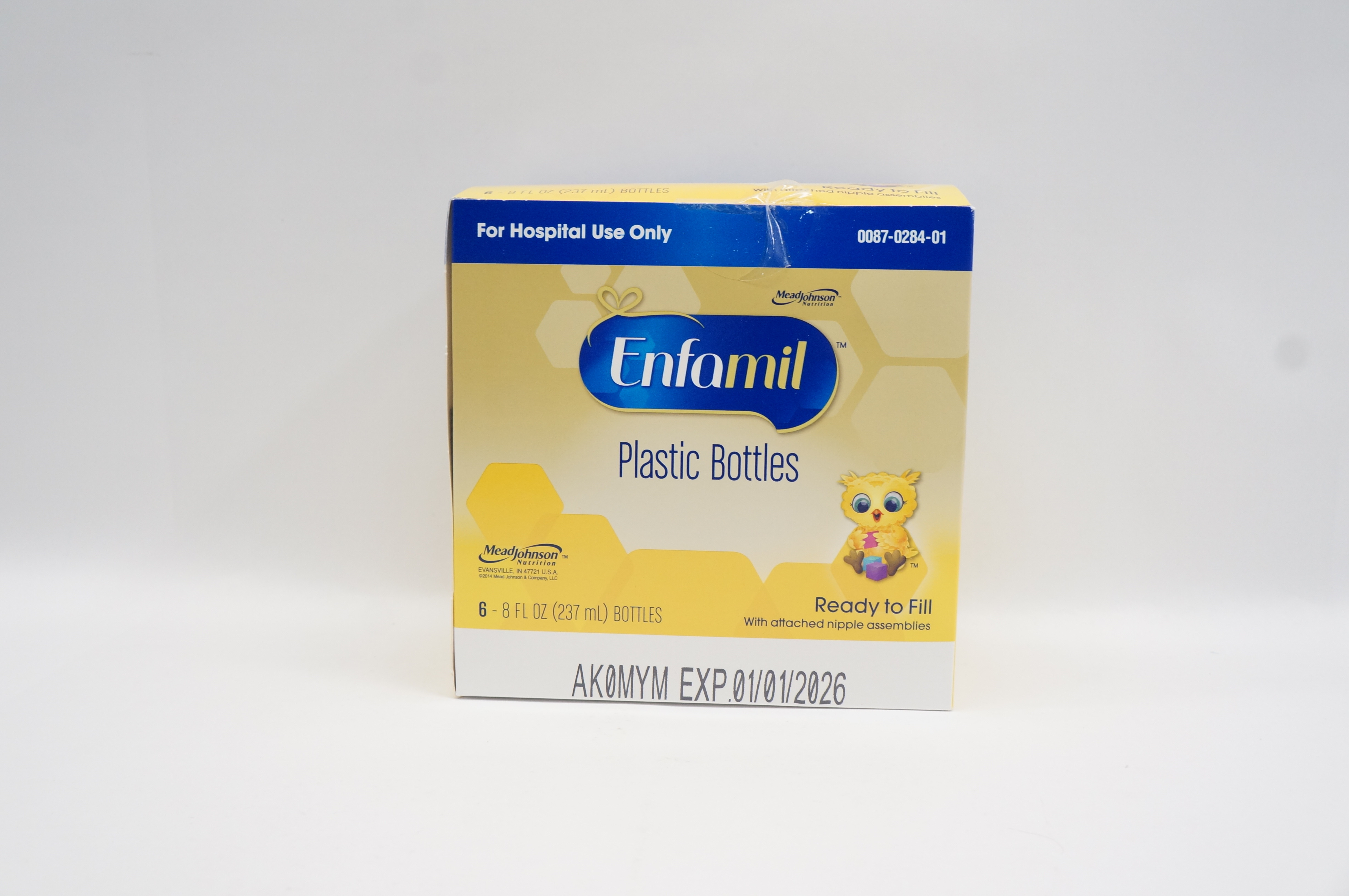Enfamil 0087-0284-01 Plastic Bottles 8 Fl oz - Box of 6