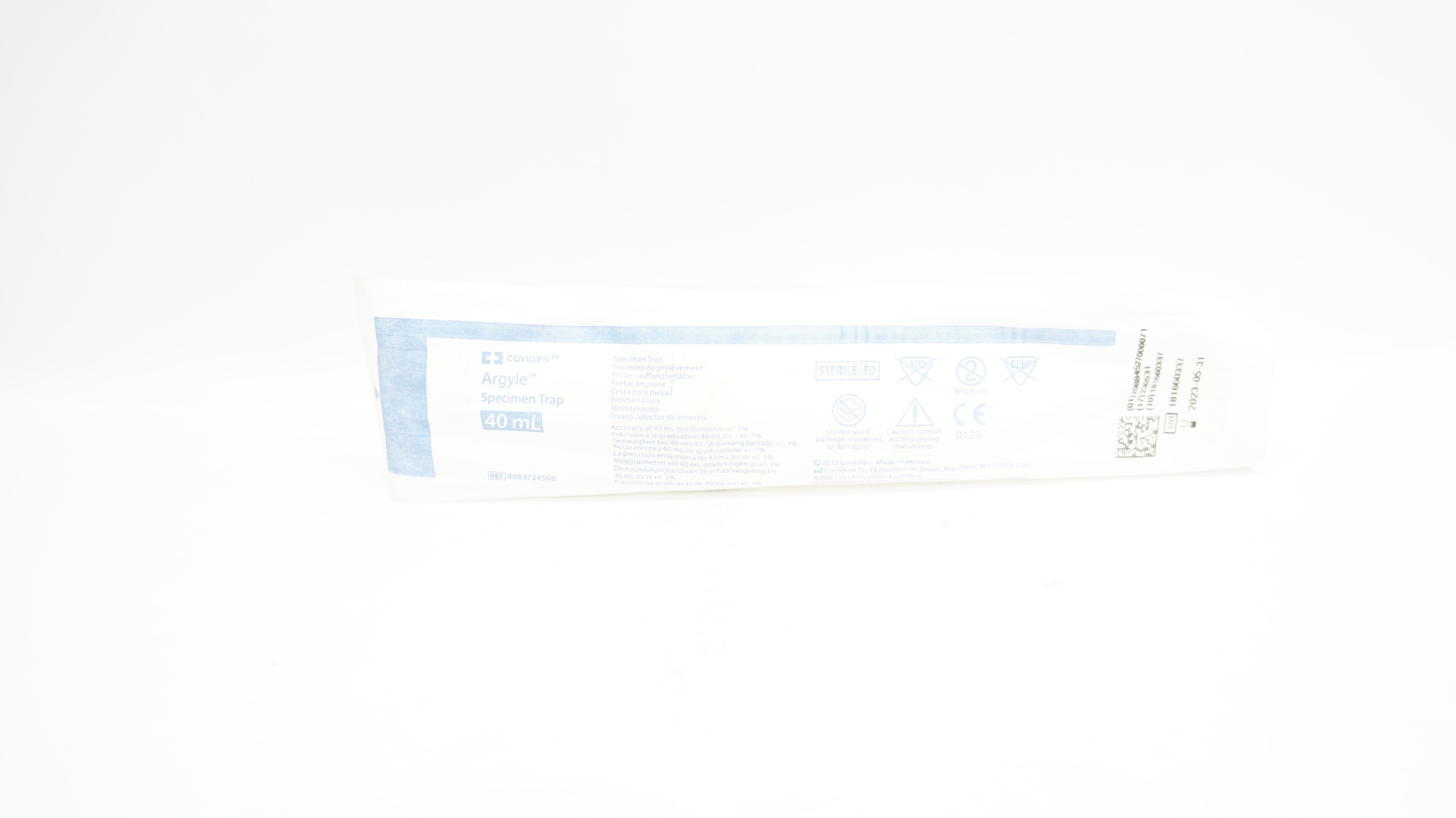 Covidien 8884724500 Argyle Specimen Trap 40mL (x)