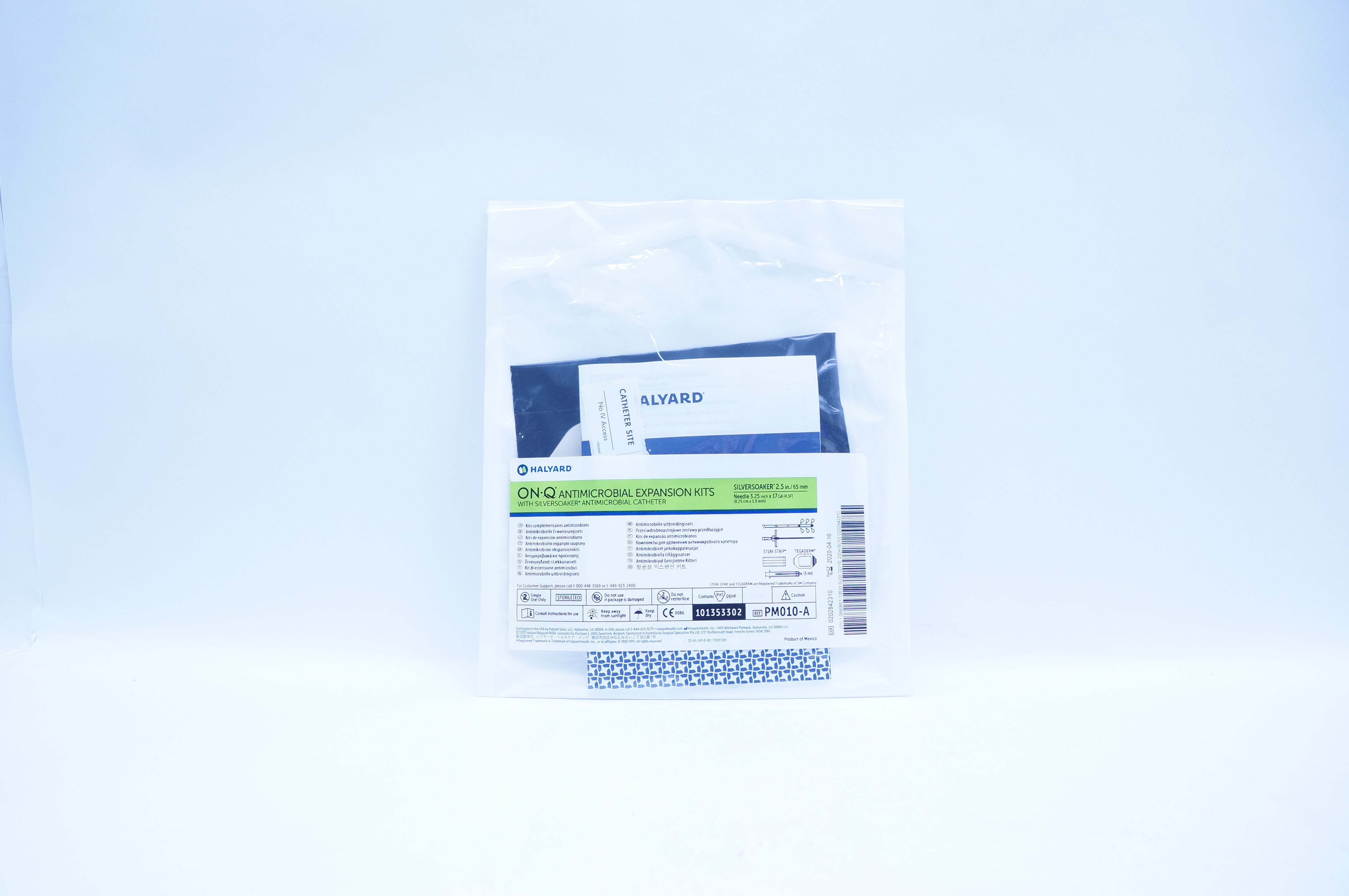 Halyard PM010-A Antimicrobial Expansion Kits w/Silversoaker Cath. 3.25inch (x)