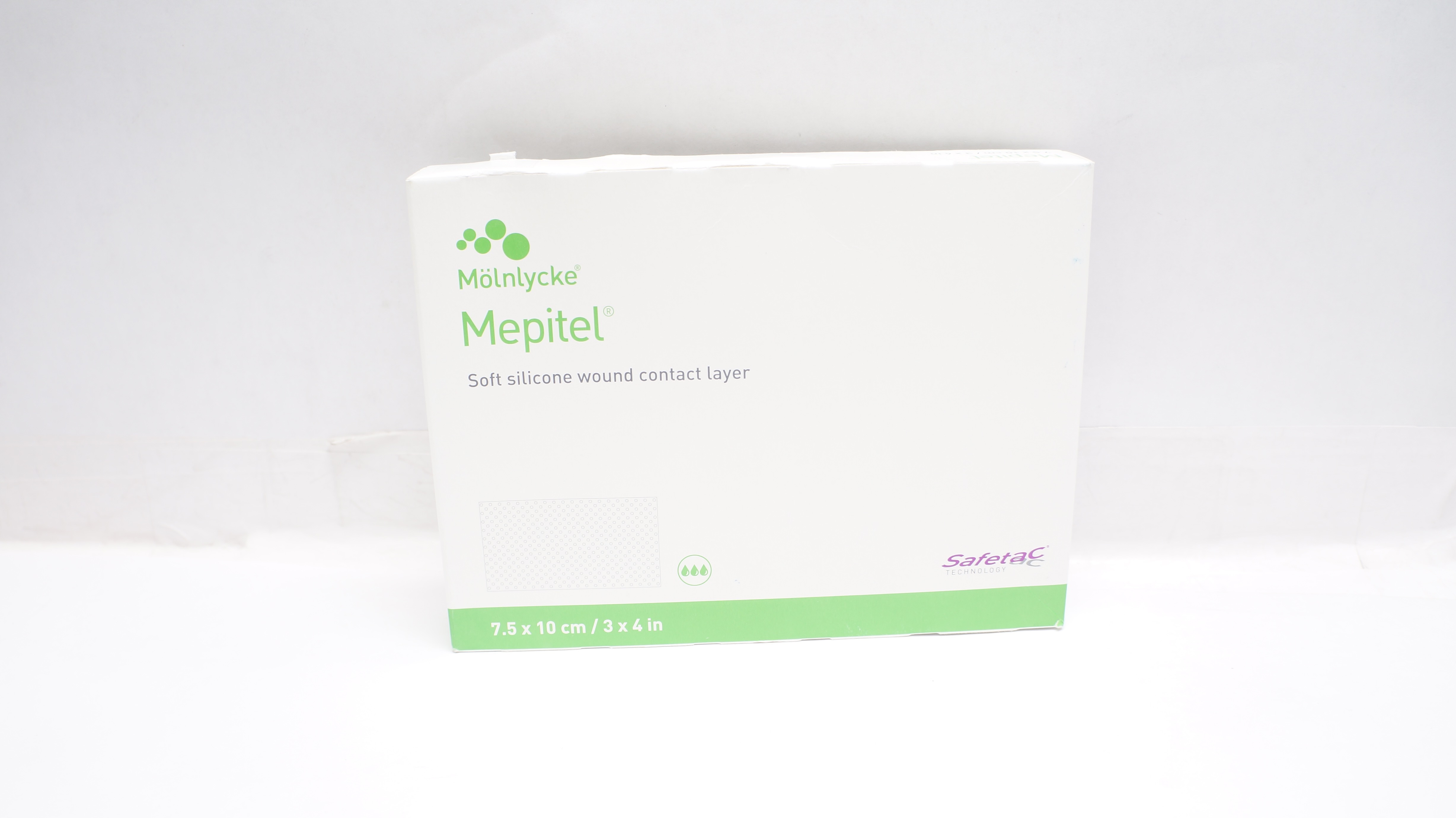 Molnlycke HealthCare 290799 Mepitel w/ Safetac Technology 3  x 4 inch -Box of 10
