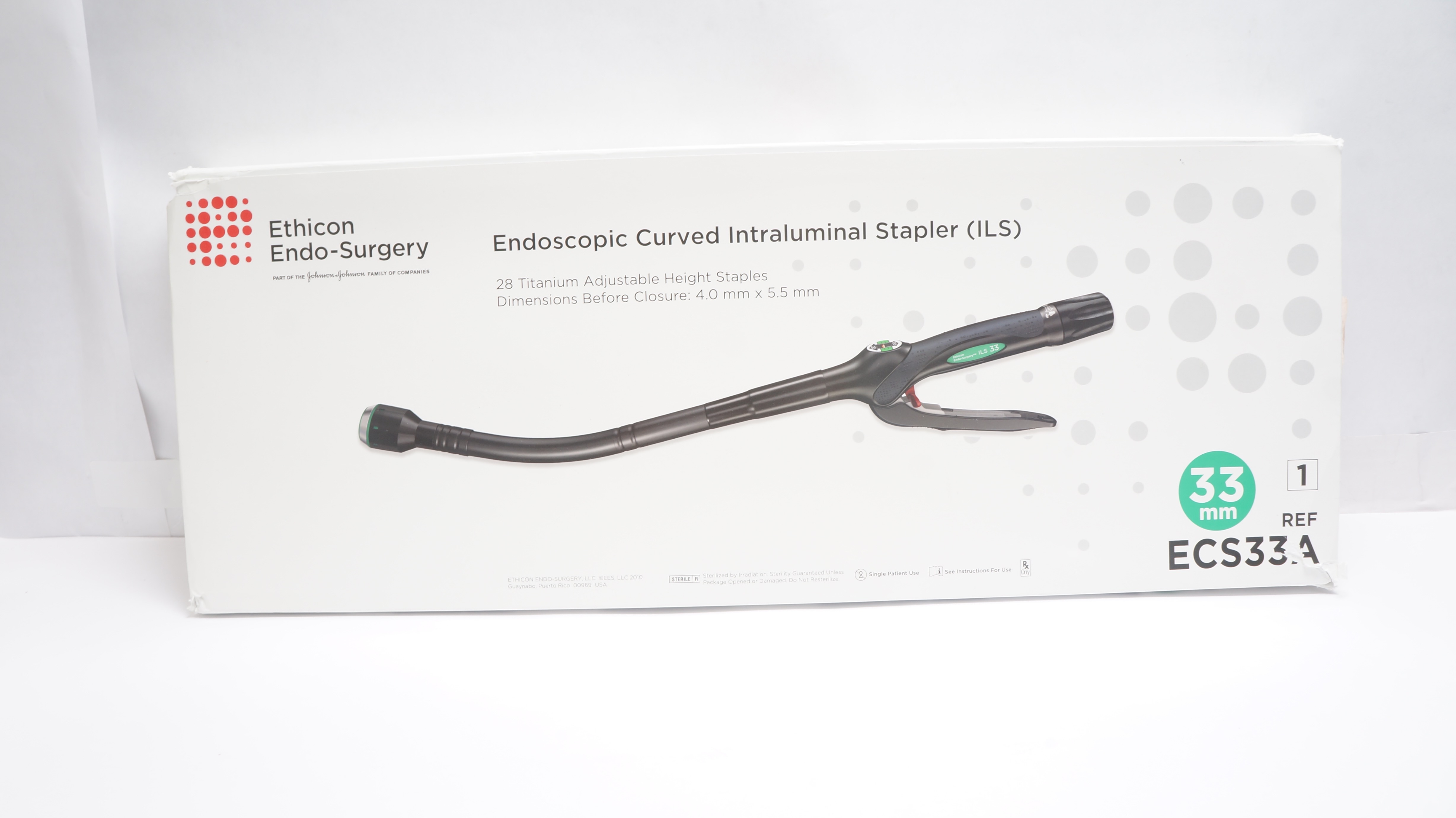 Ethicon ECS33A Endoscopic Curved Intraluminal Stapler 33mm