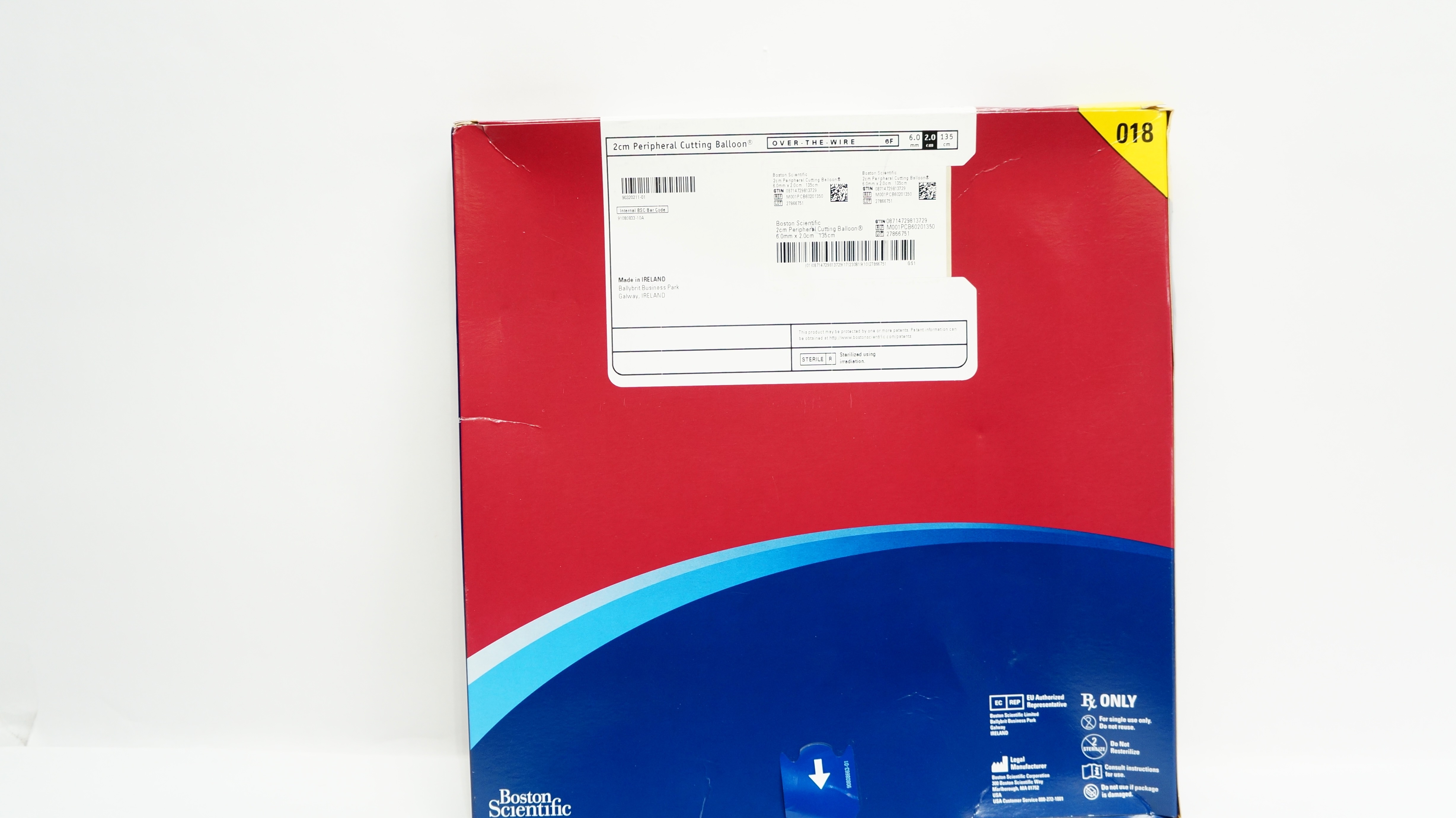Boston Scientific M001PCB60201350 Peripheral Cutting Balloon 6mmx2.0cmx135cm(x)