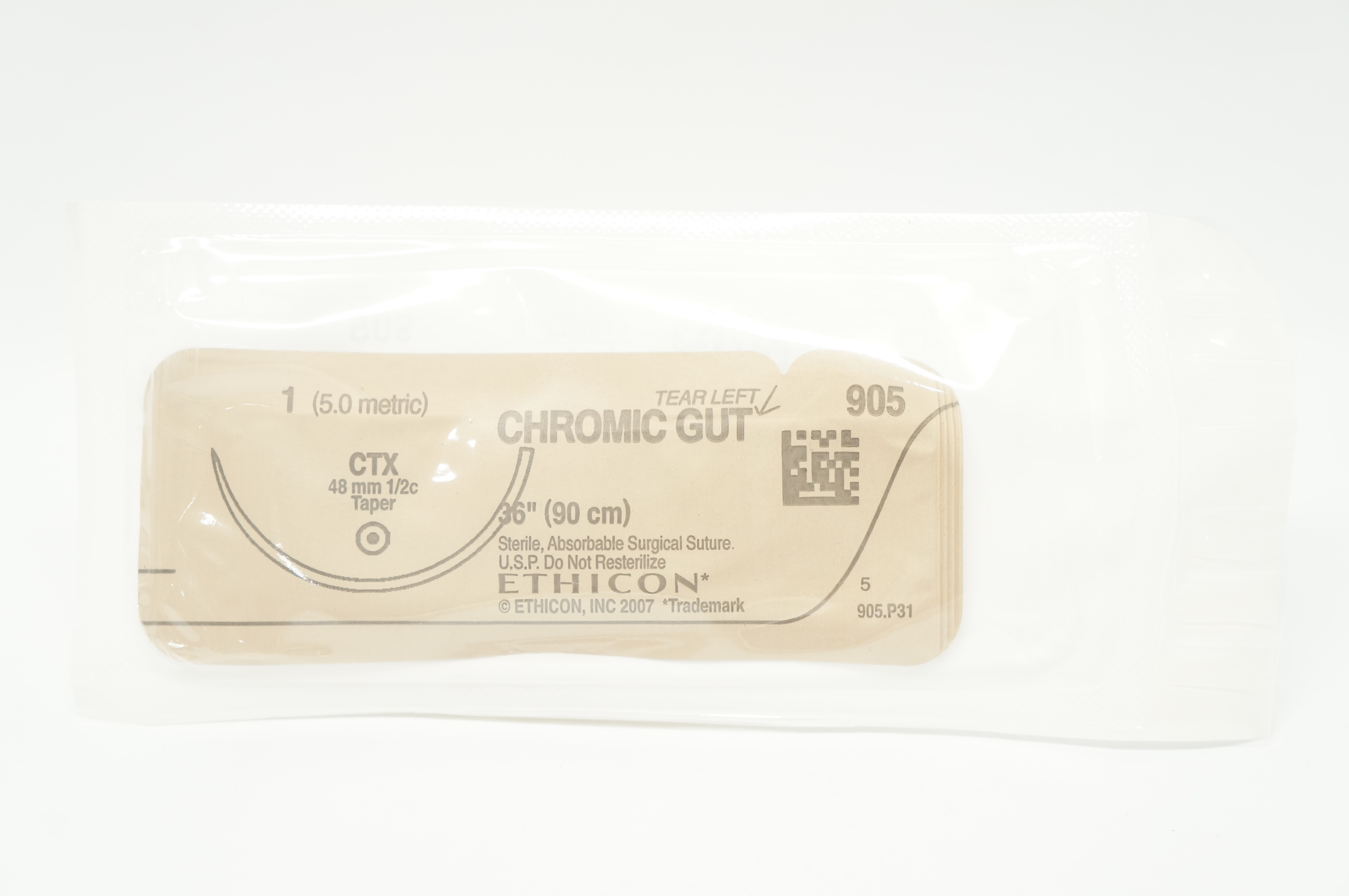 Ethicon G181 4-0 CHROMIC GUT SH-1 22mm 1/2c Taper, 27inch (x)