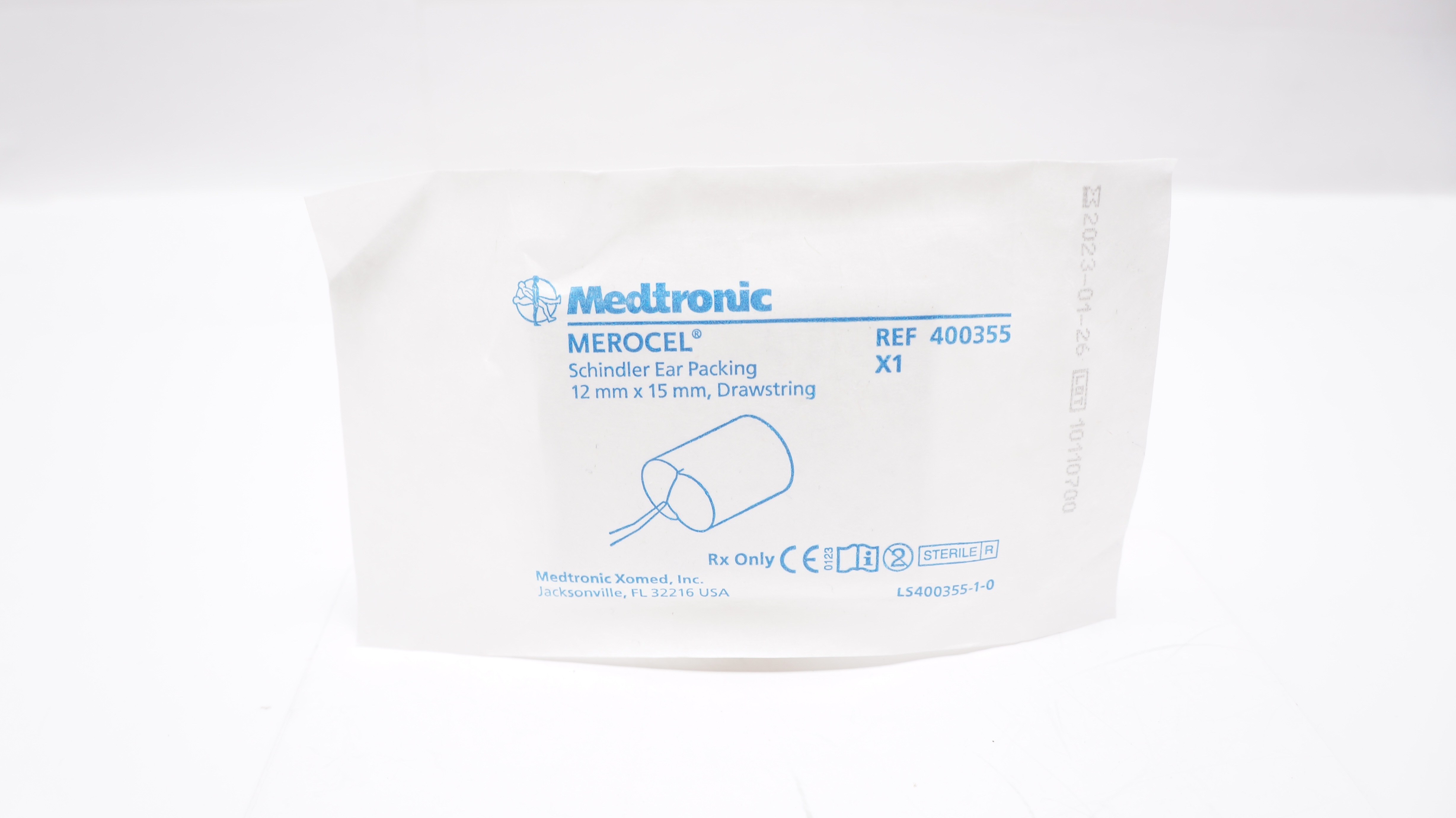 Medtronic 400355 Merocel Schindler Ear Pcking 12mm x 15mm, Drawstring (x)