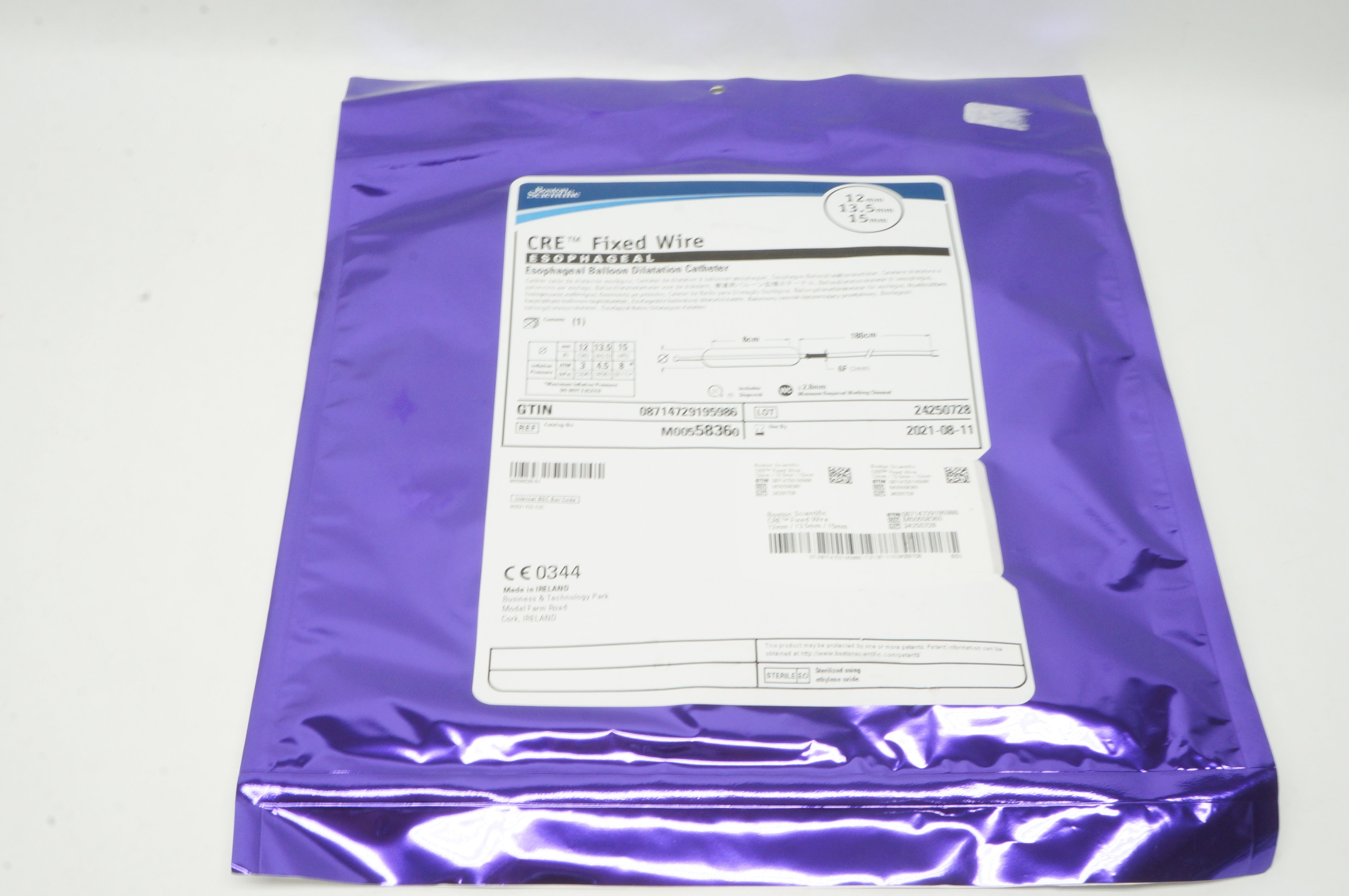 Boston Scientific M00558360 CRE Esophageal Dilatation Cath. 12 x 13.5 x 15mm (x)