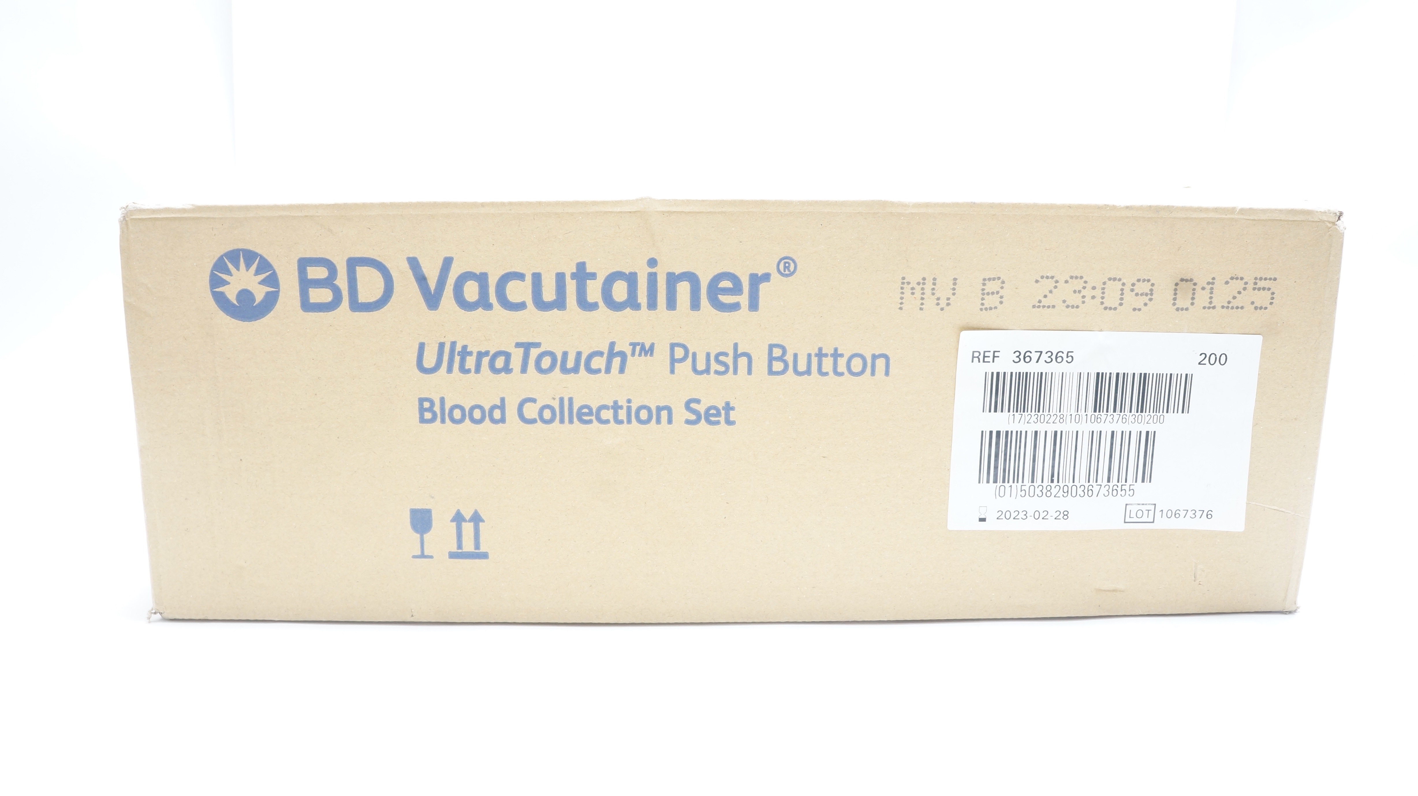 BD 367365 Vacutainer Blood Collection Set 21G x 3/4 x 12inch (x) - Box of 200