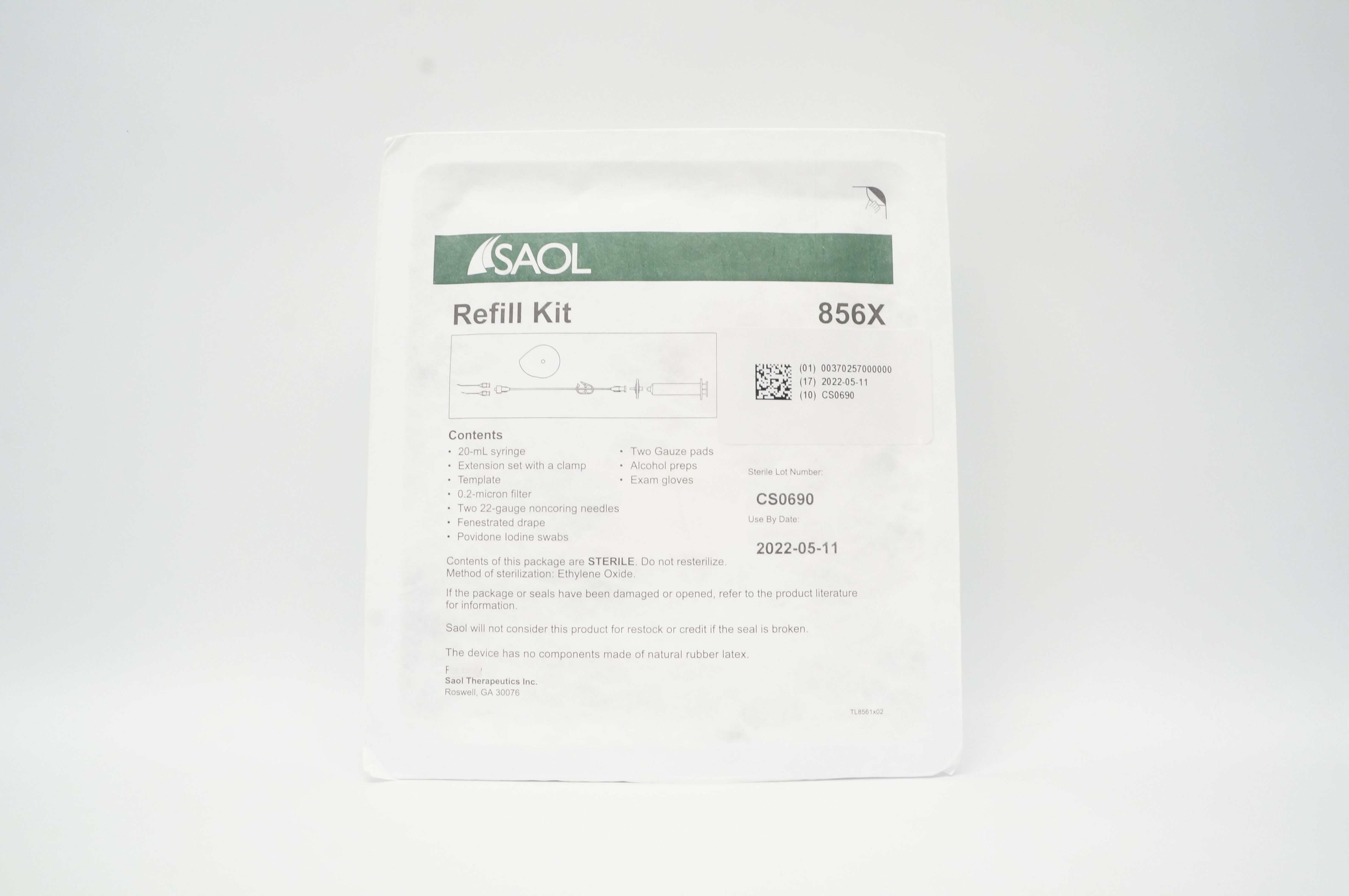 Saol 856X Refil Kit