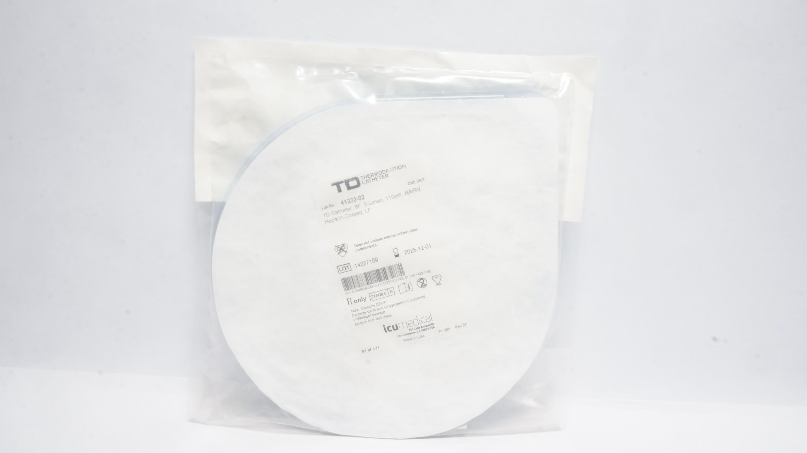 ICU Medical 41232-02 TD Thermodilution Catheter 8F 5 Lumen 110cm