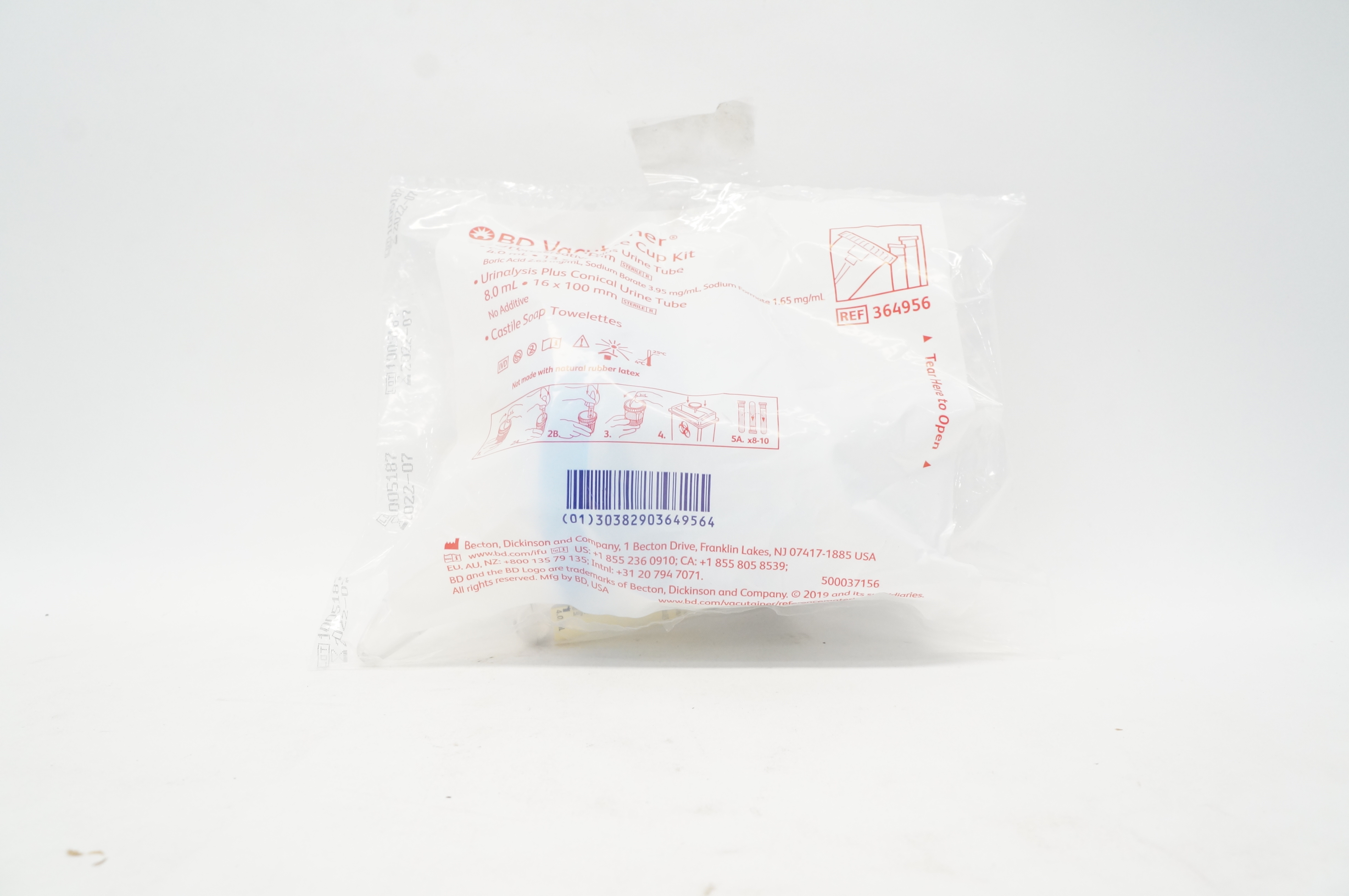 BD 364956 Vacutainer Urine Complete Cup Kit