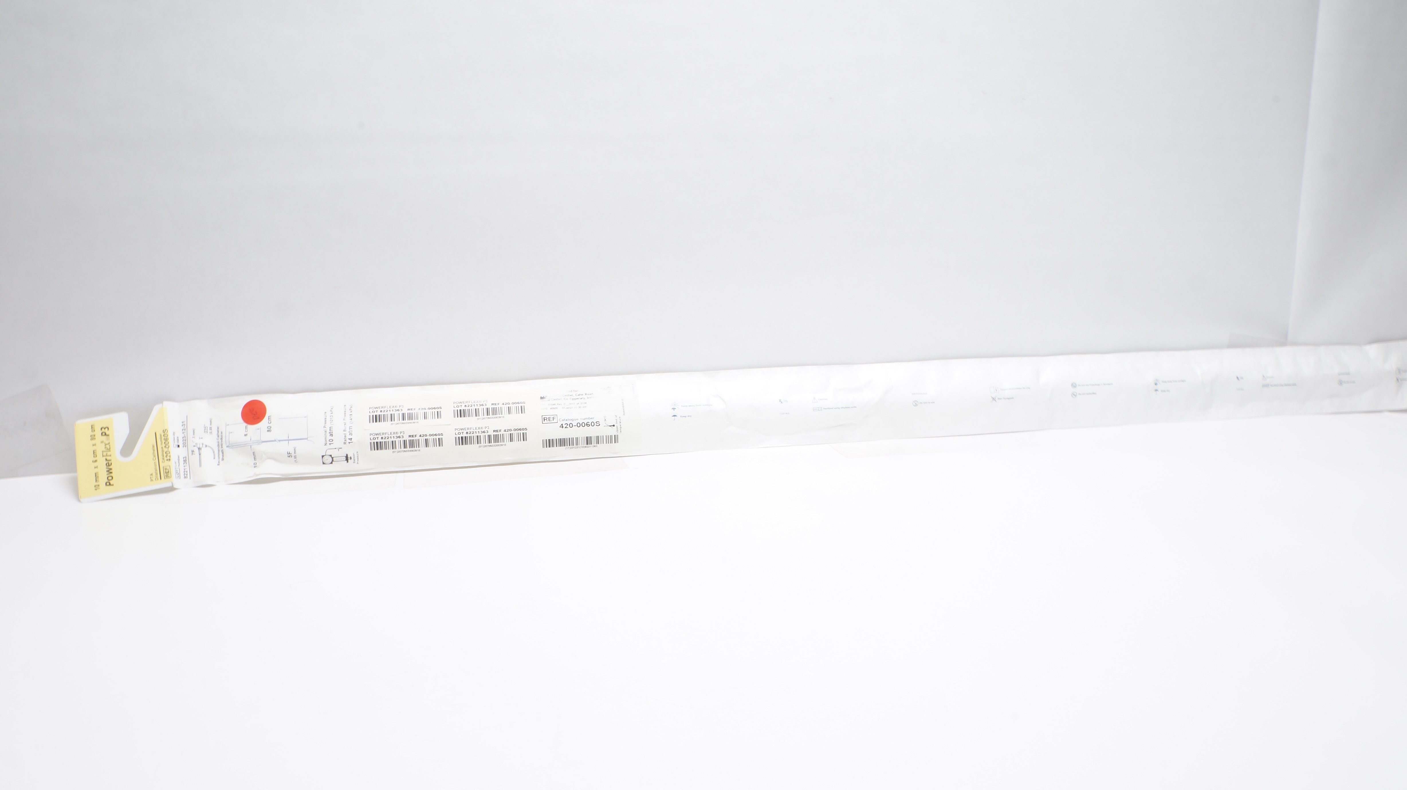 Cordis 420-0060S Powerflex P3 PTA Dilatation Cath. 5F x 10mm x 6cm x 80cm (x)