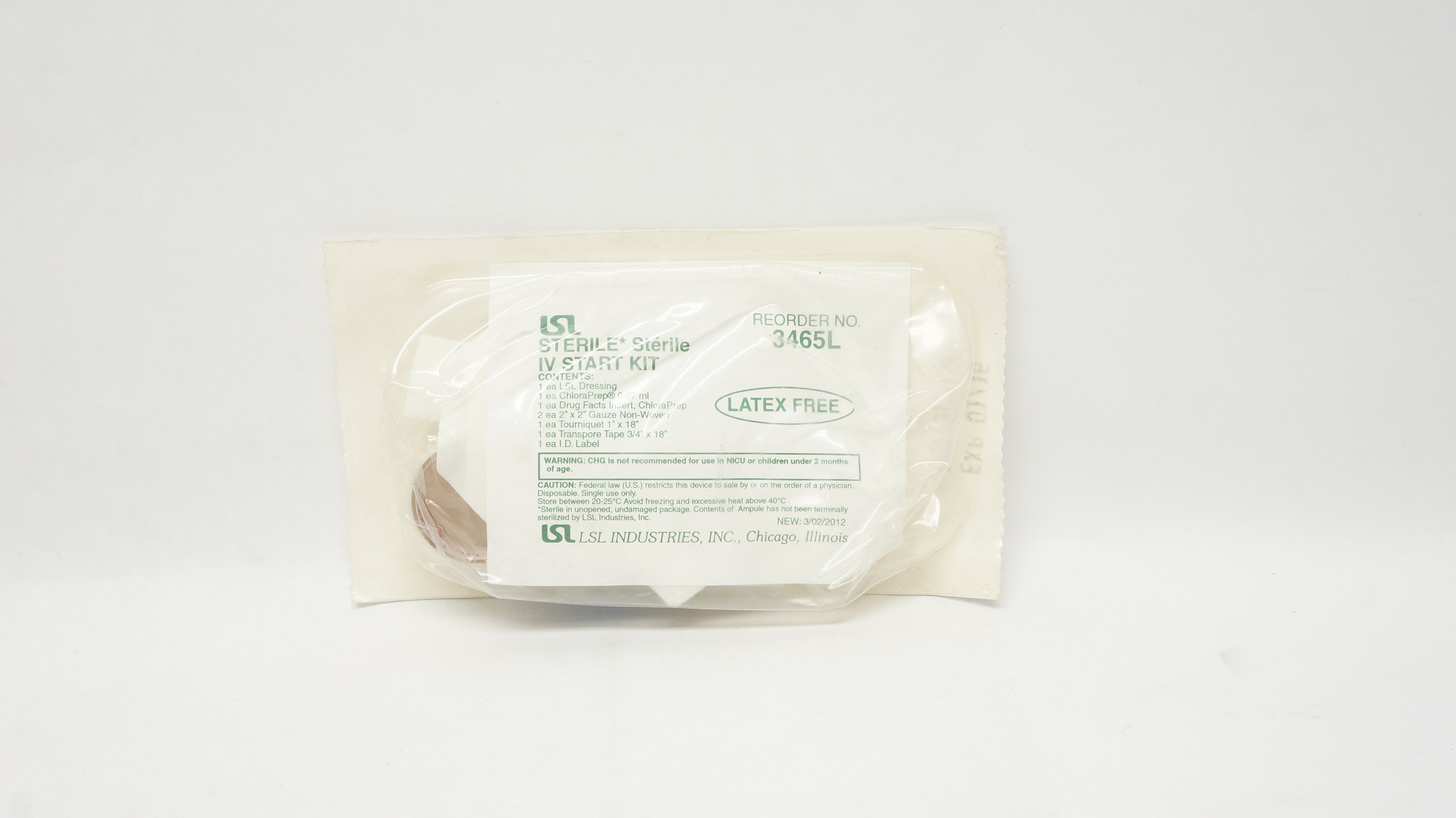 LSL Healthcare 3465L Sterile IV Start Kit (x)