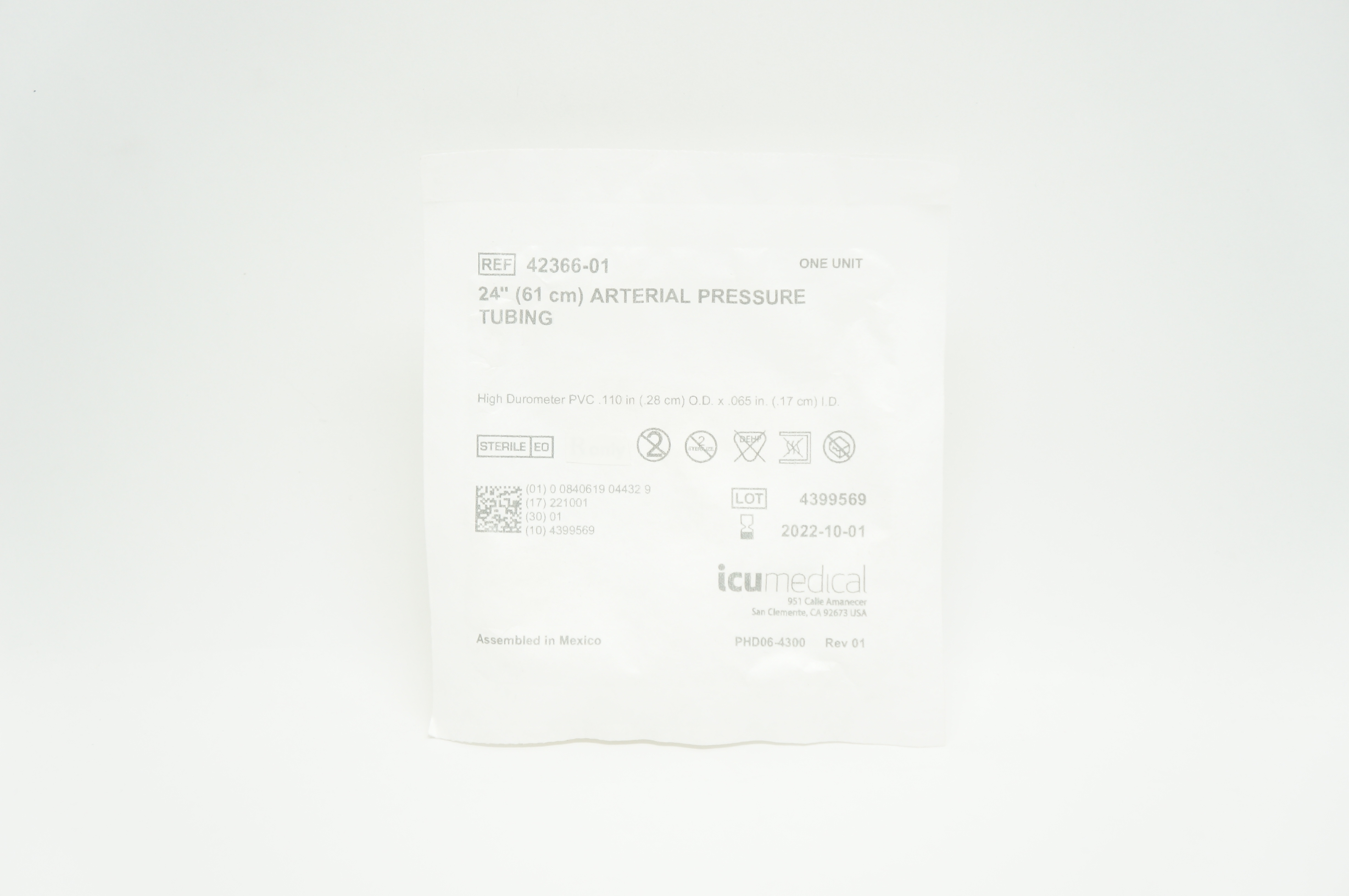 ICU Medical 42366-01 24inch Arterial Pressure Tubing (x)