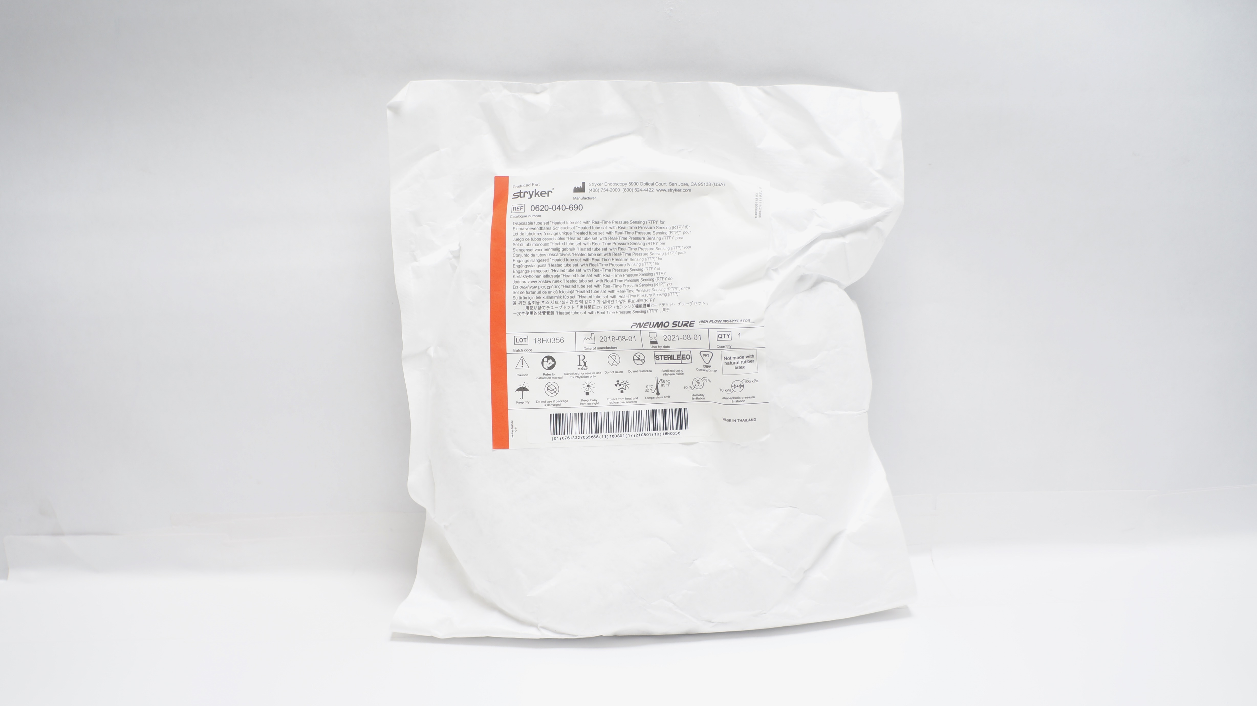 Stryker 0620-040-690 Pneumo Sure Disposable Tube Set (x)