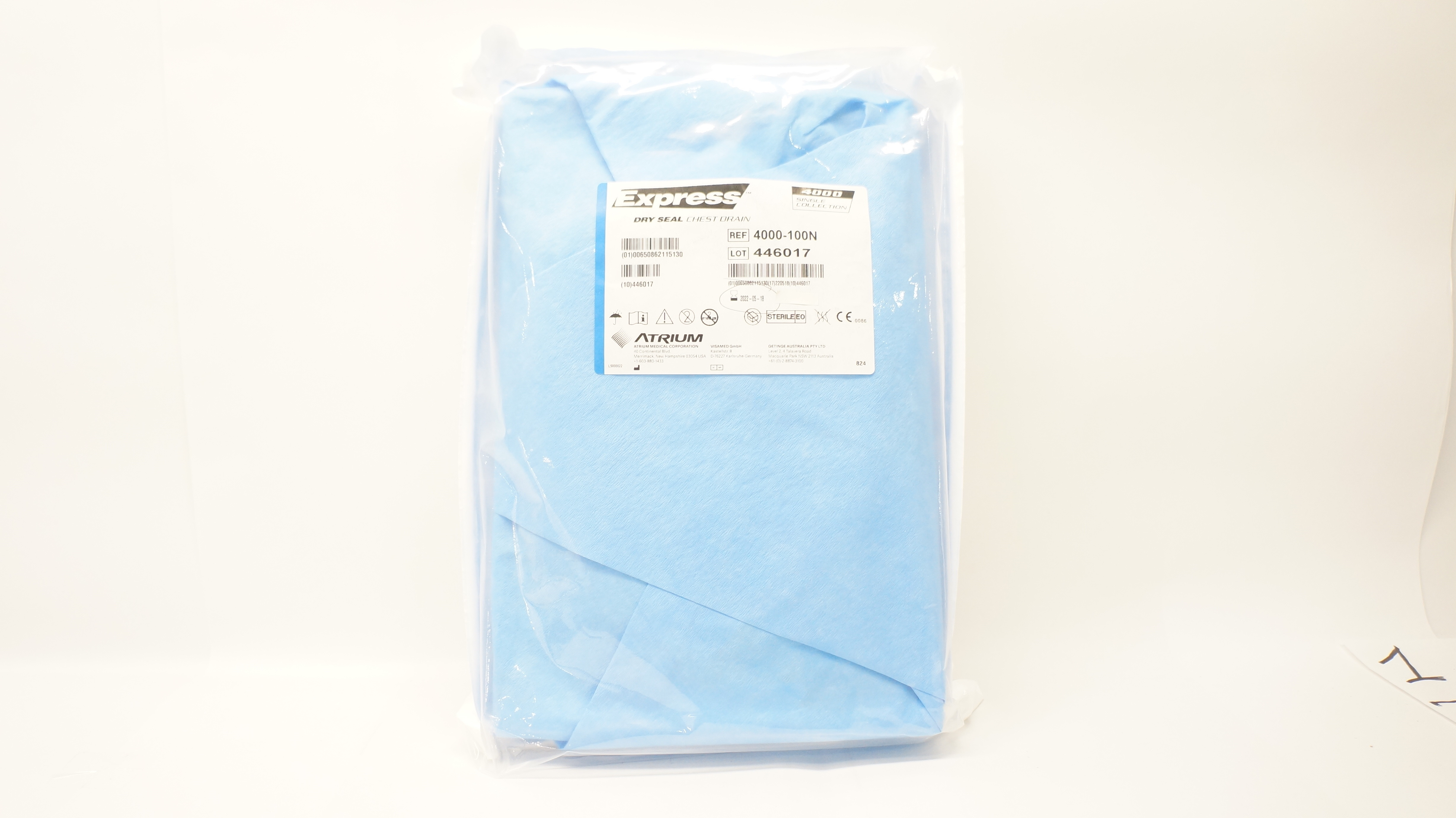 Atrium 4000-100N Express 4000 Single Collection Dry Seal Chest Drain
