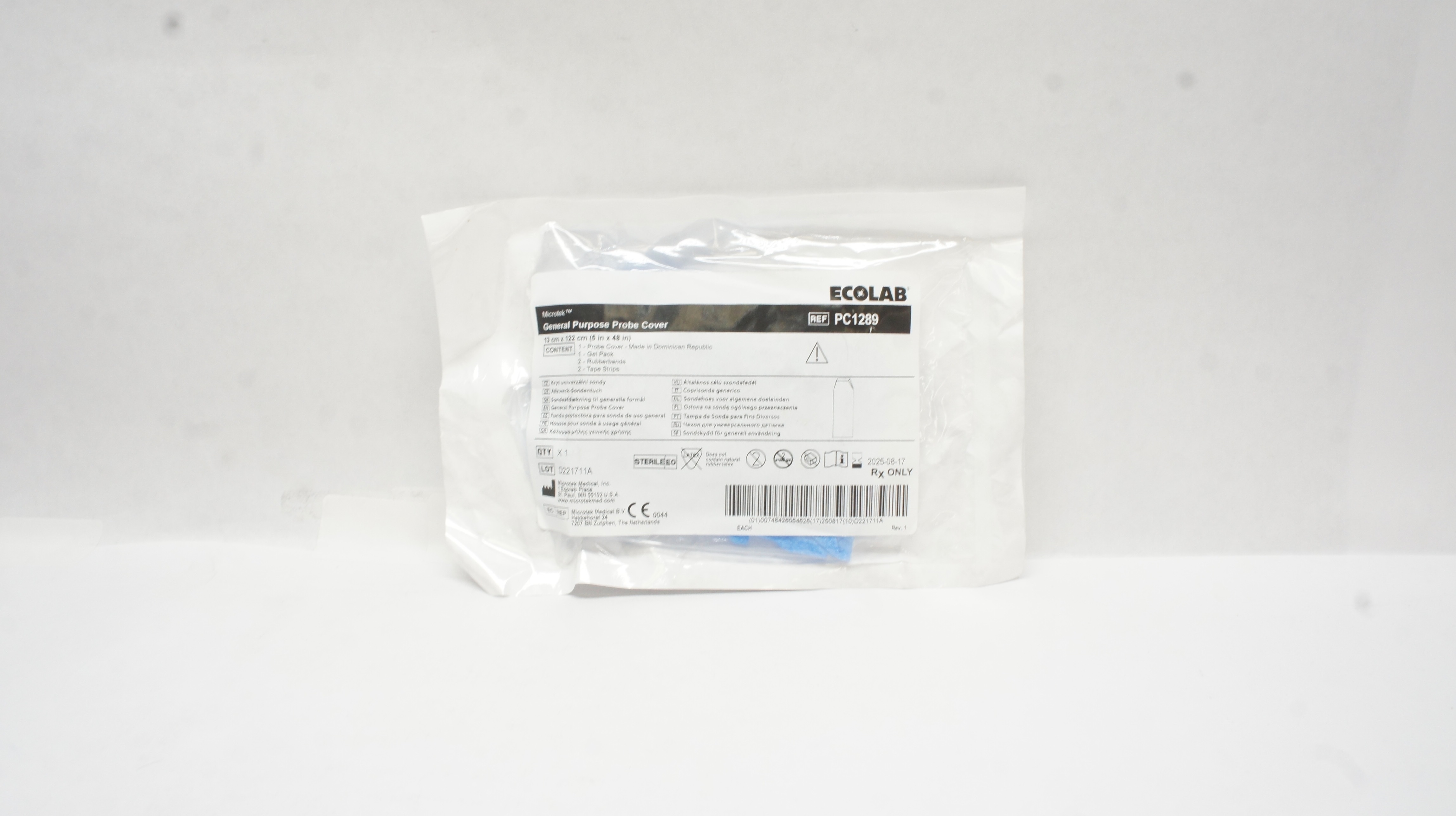 Microtek PC1289 Ecolab General Purpose Probe Cover 5inch x 48inch