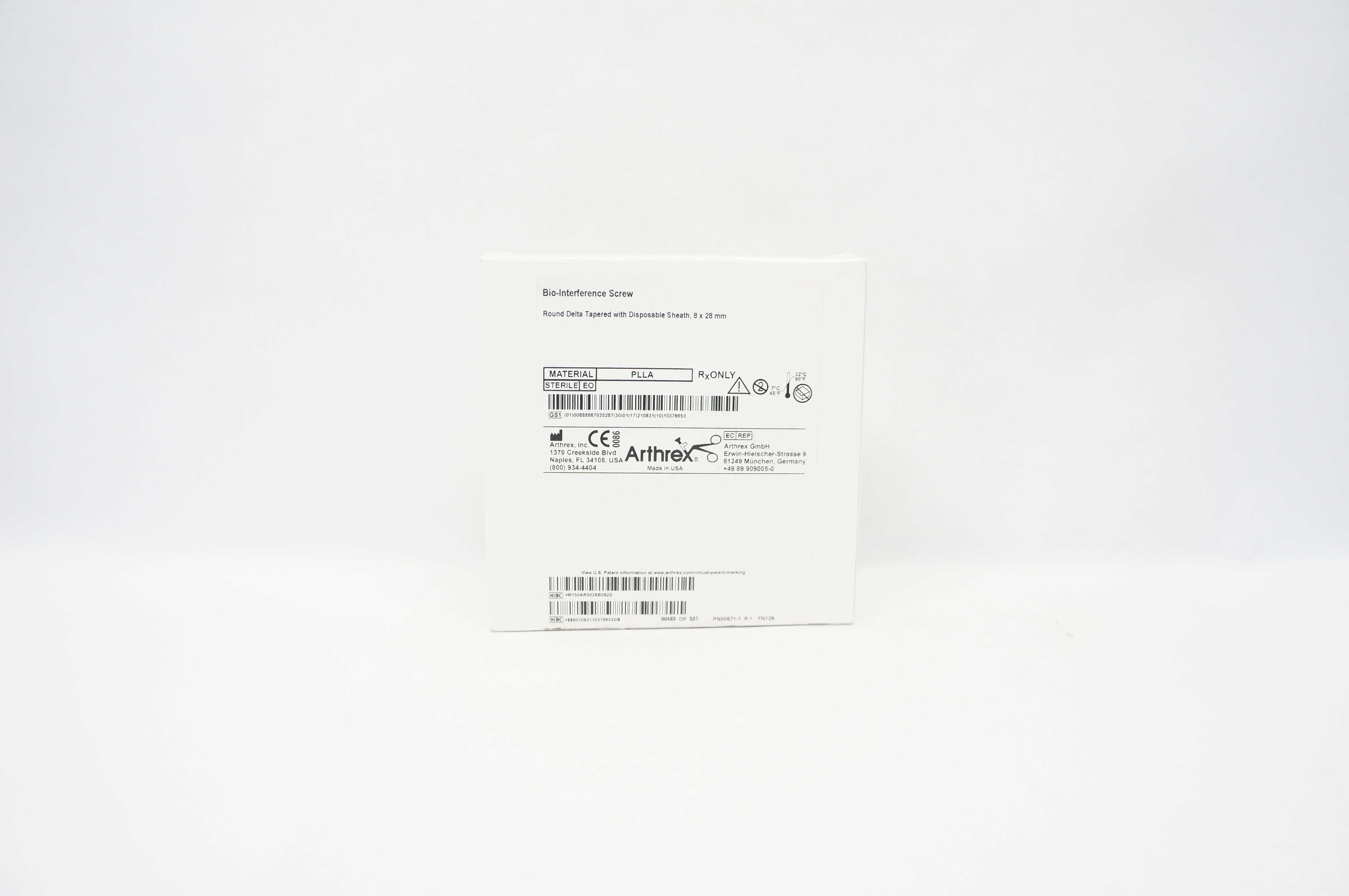Arthrex AR-5028B-08 Bio-Interference Screw 8 x 28mm (x)