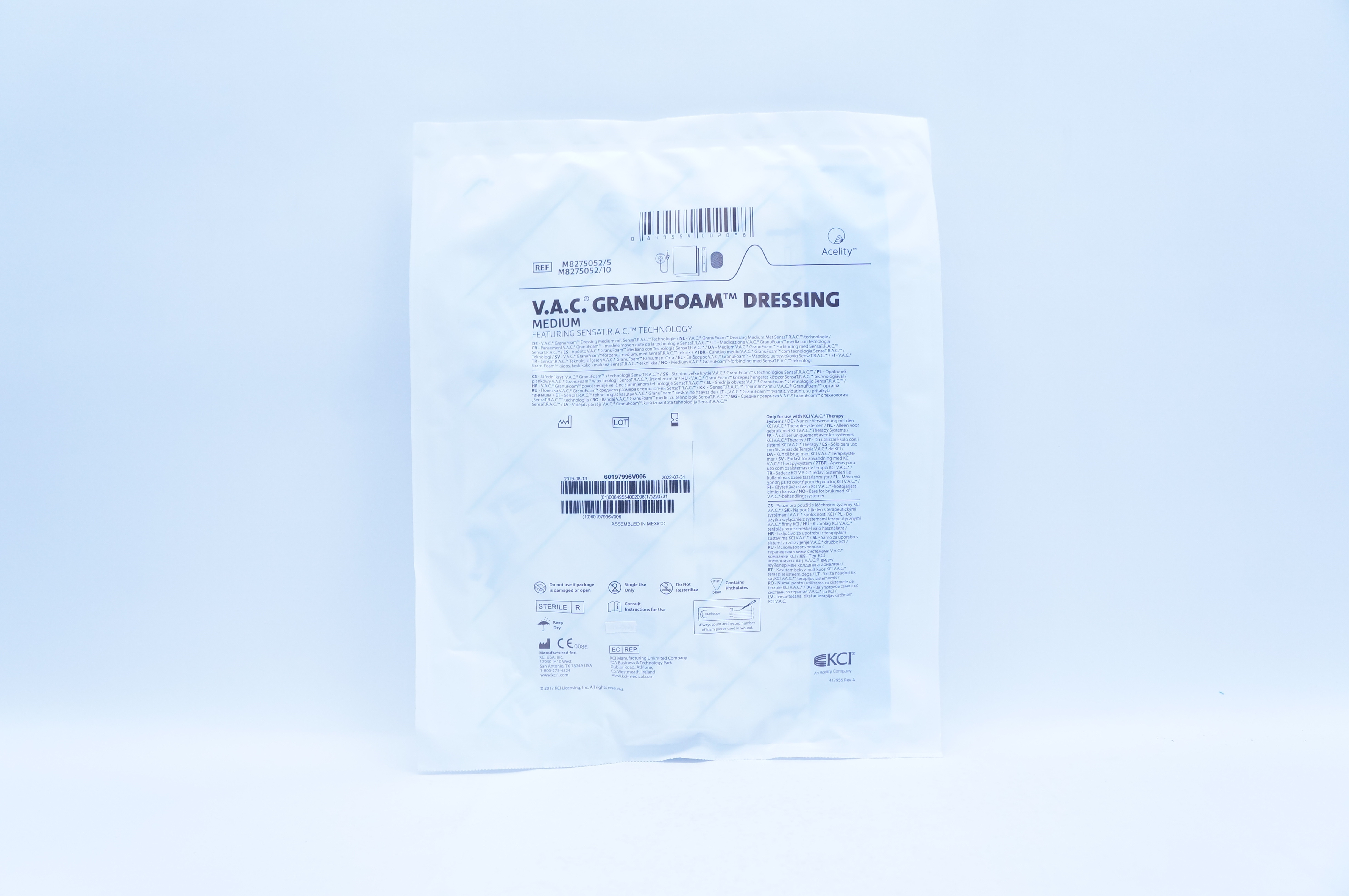 KCI M8275052/5 Acelity V.A.C. Granufoam Dressing Medium (x)