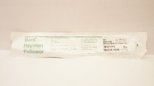 Bard 021110 Heyman Follower Plastic Straight Open Tip 10 Fr. (x)