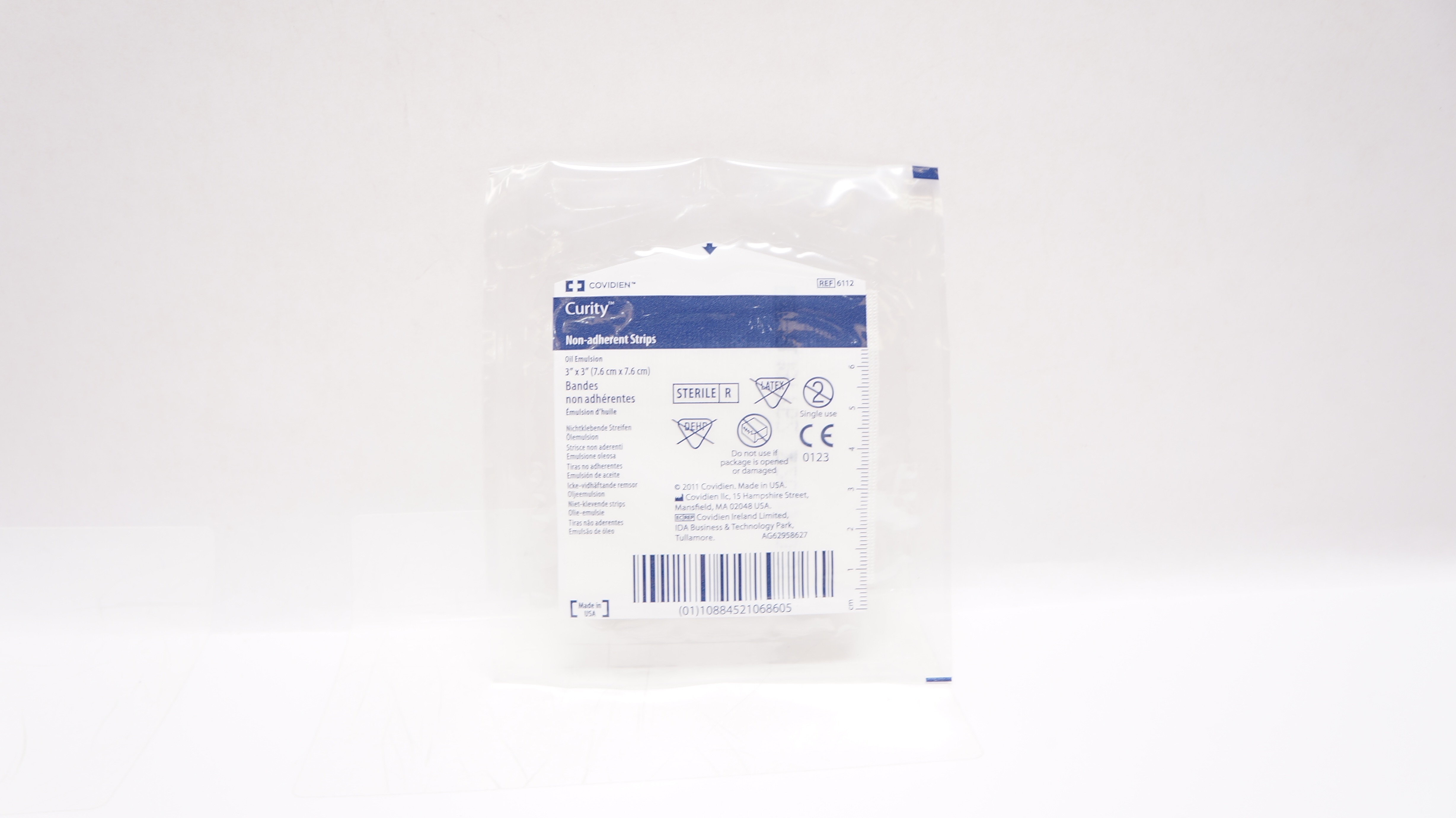 Covidien 6112 Curity Non-Adherent Strips Oil Emulsion 3inch x 3inch (x)