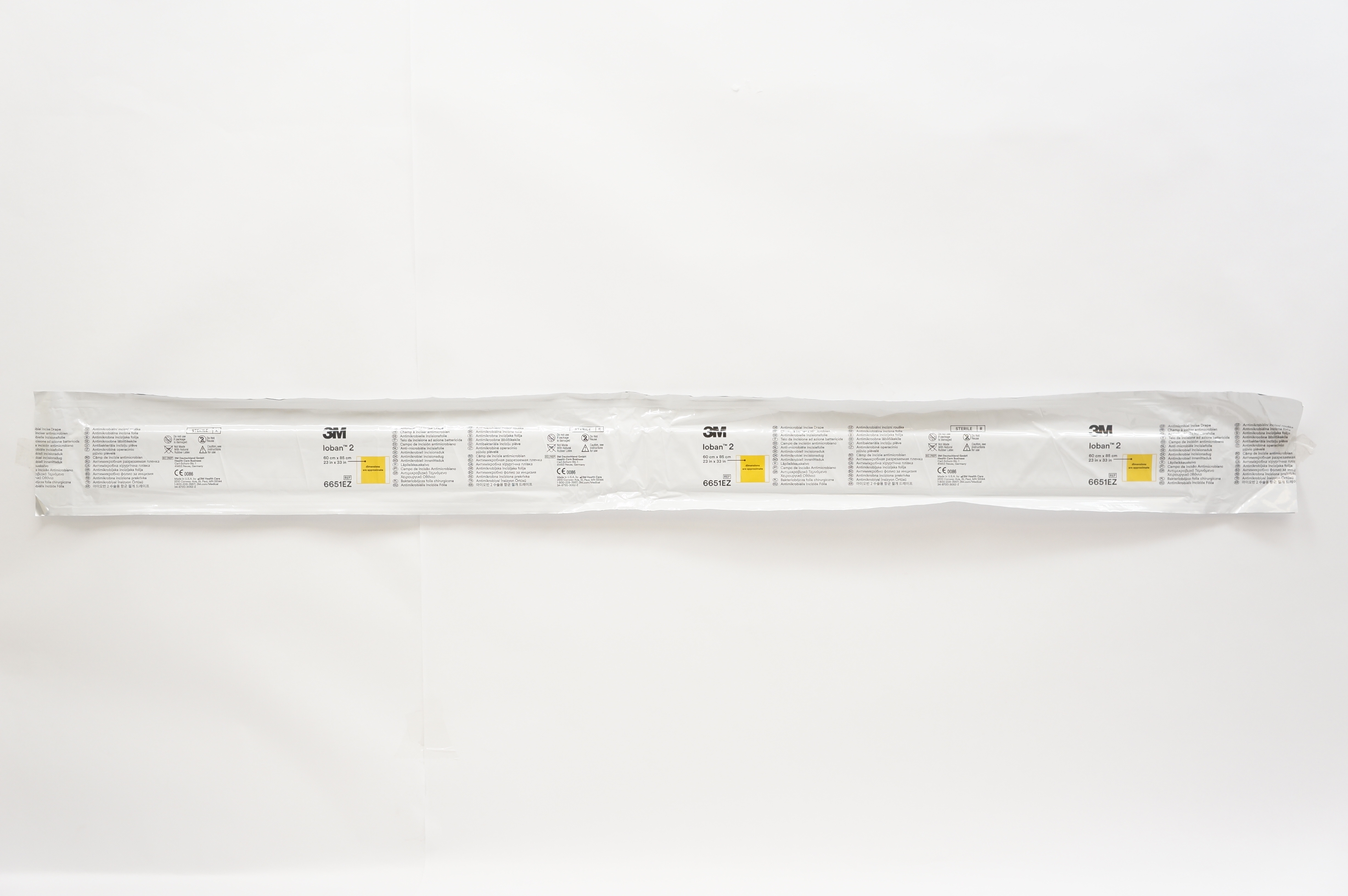 3M 6651EZSB Ioban 2 Antimicrobial Incise Drape 23inch x 33inch