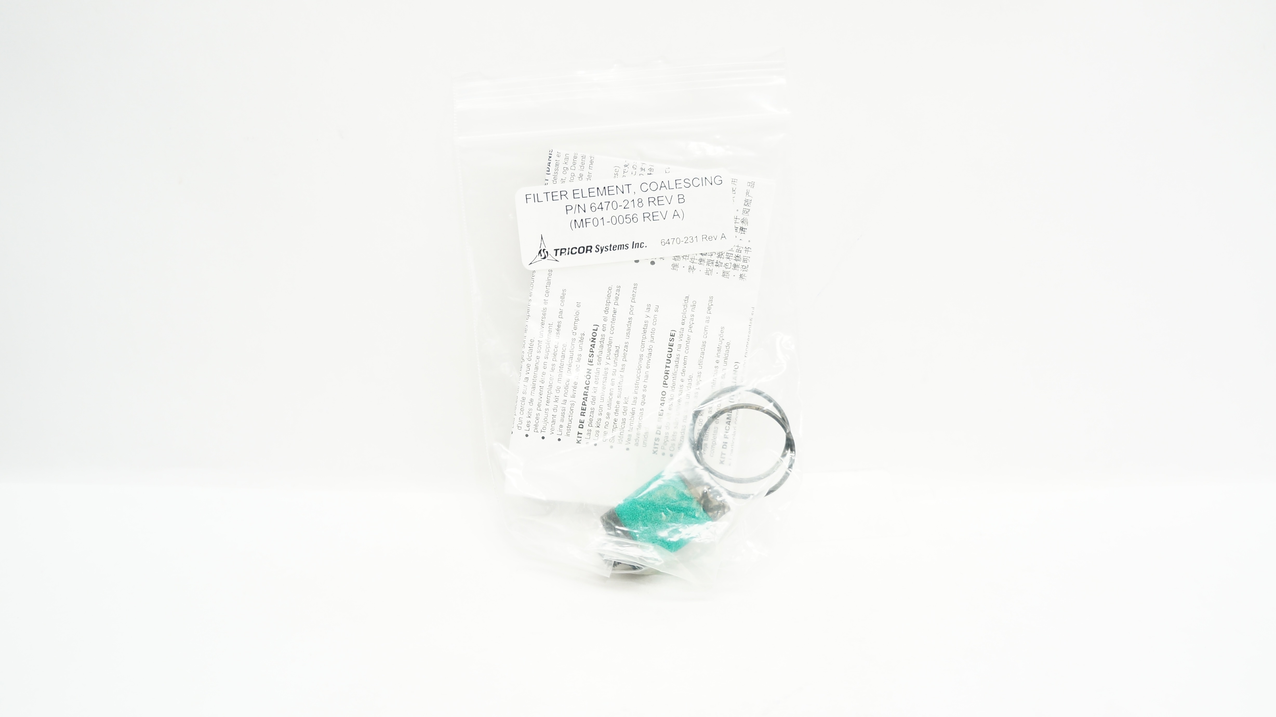 Tricor 6470-218 Filter Element,Coalescing, Repair Kit