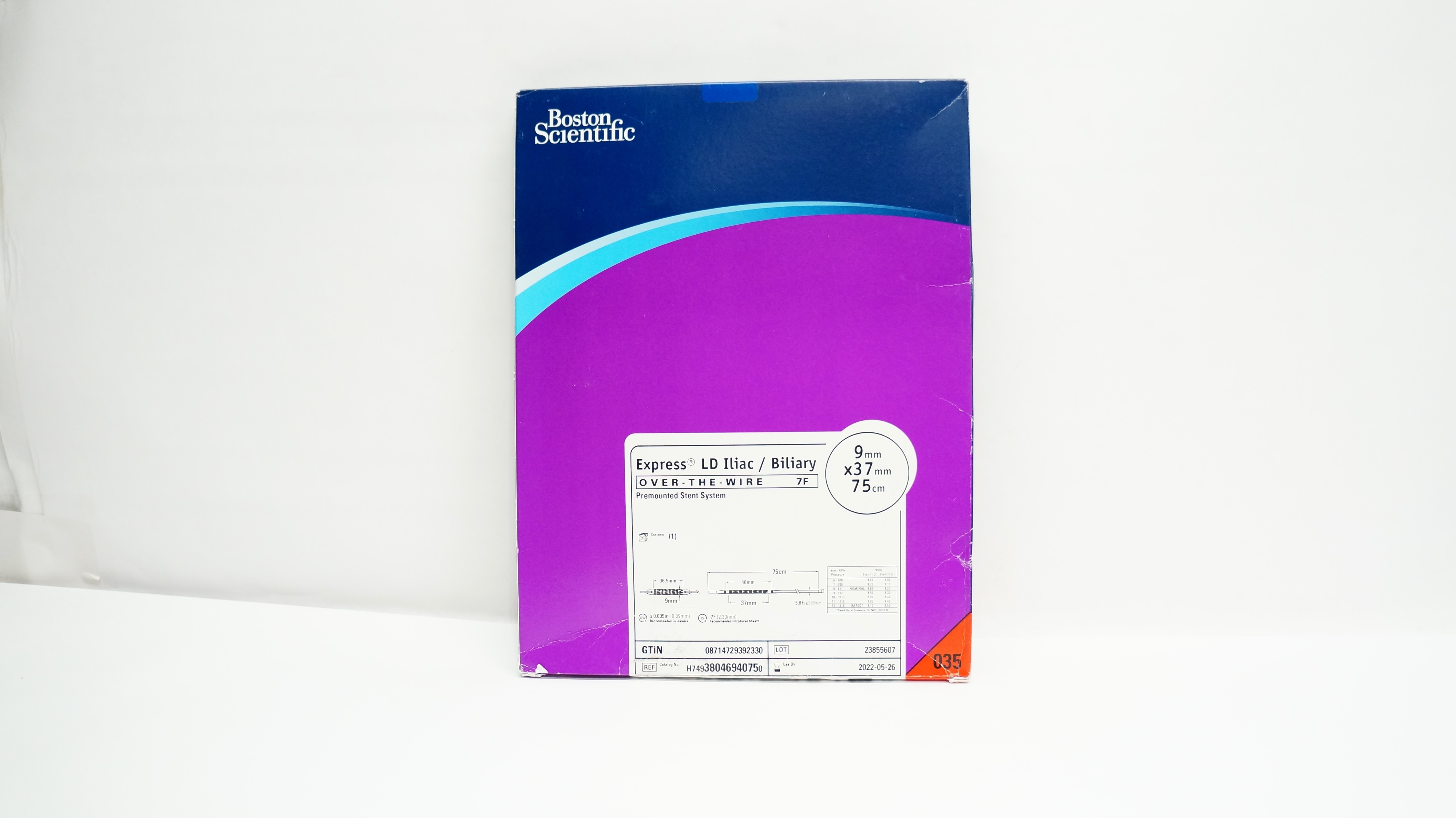 Boston Scientific 3804694075 Express LD Iliac/Biiary 9mm x 37mm x 75cm (x)