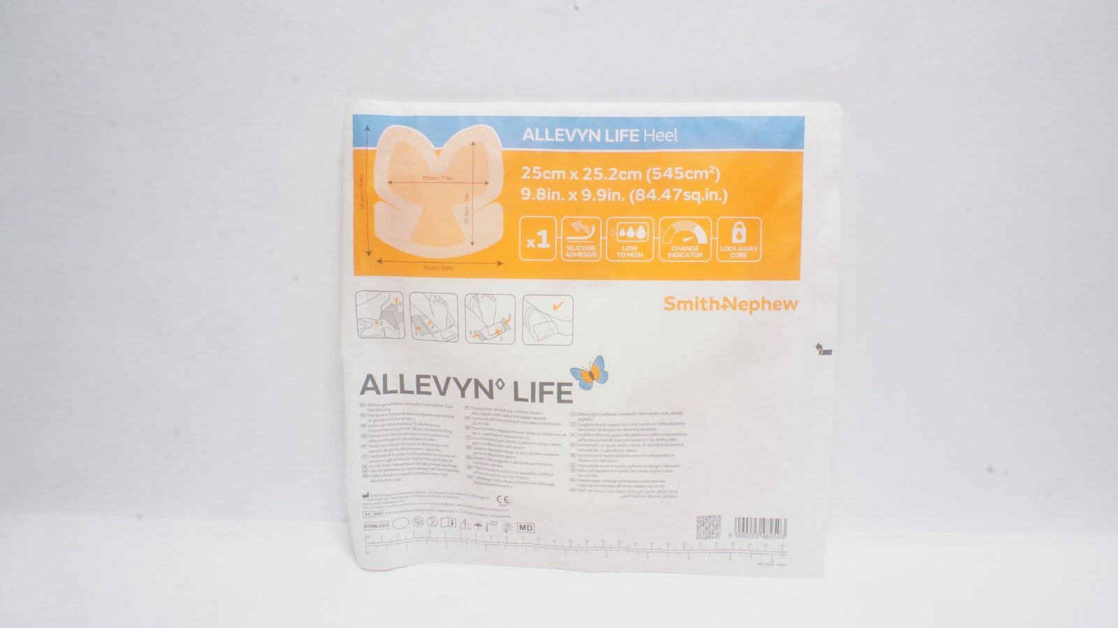 Smith+Nephew 66801304 ALLEVYN LIFE Heel Dressing 25cm x 25.2cm