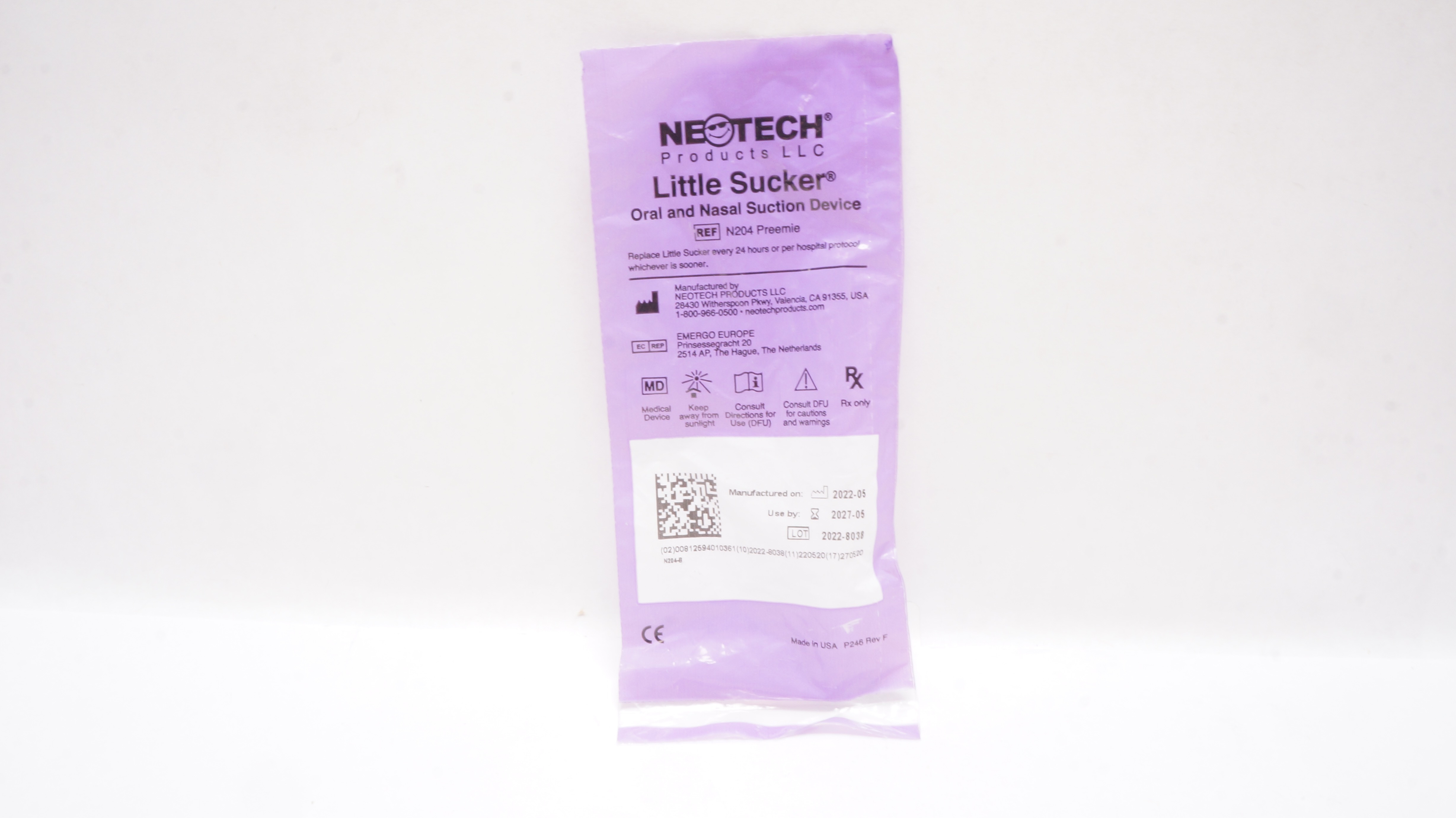 NeoTech N204 Preemie Little Sucker Oral and Nasal Suction Device